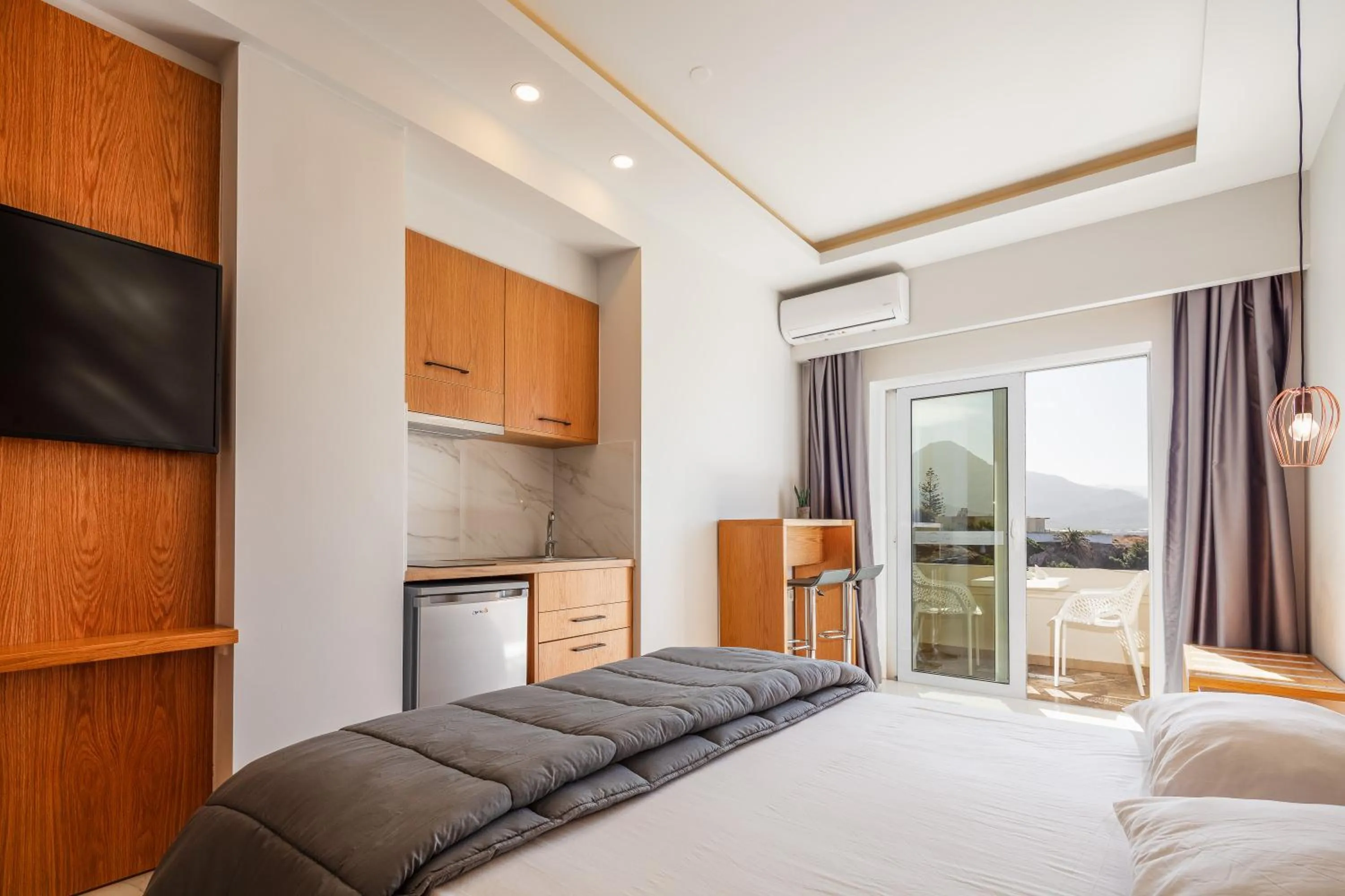 Bedroom, Bed in Falasarna Bay