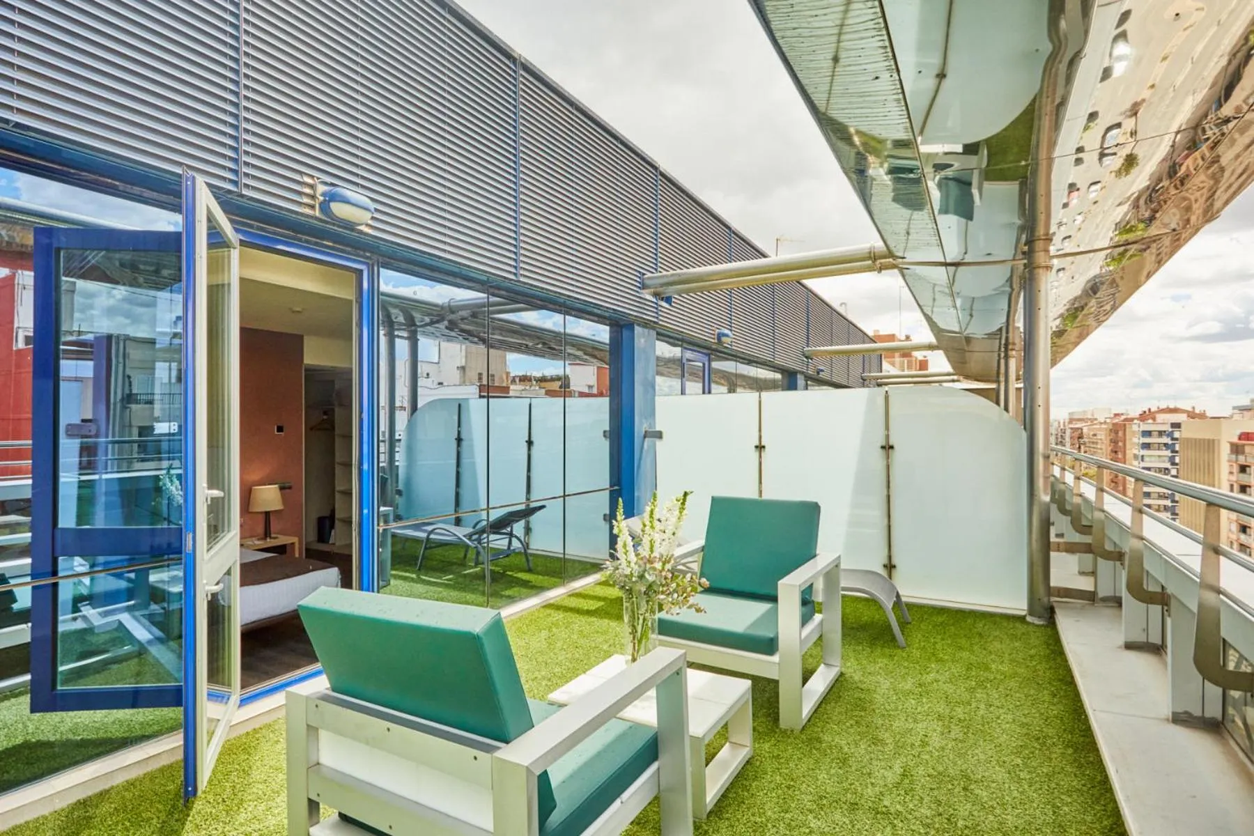 Balcony/Terrace in Silken Puerta Valencia