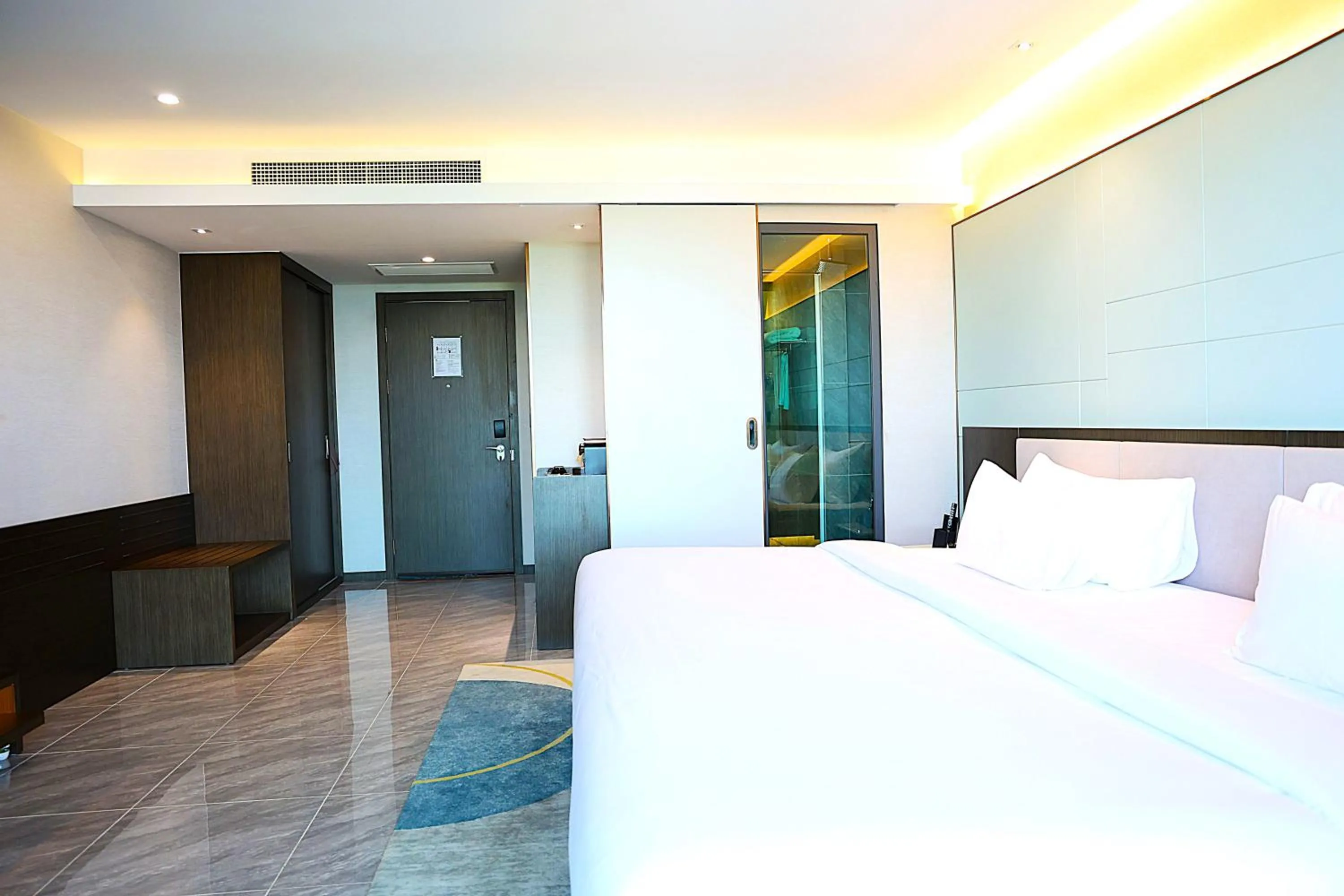 room service, Bed in Castle Bayview Resort & Spa