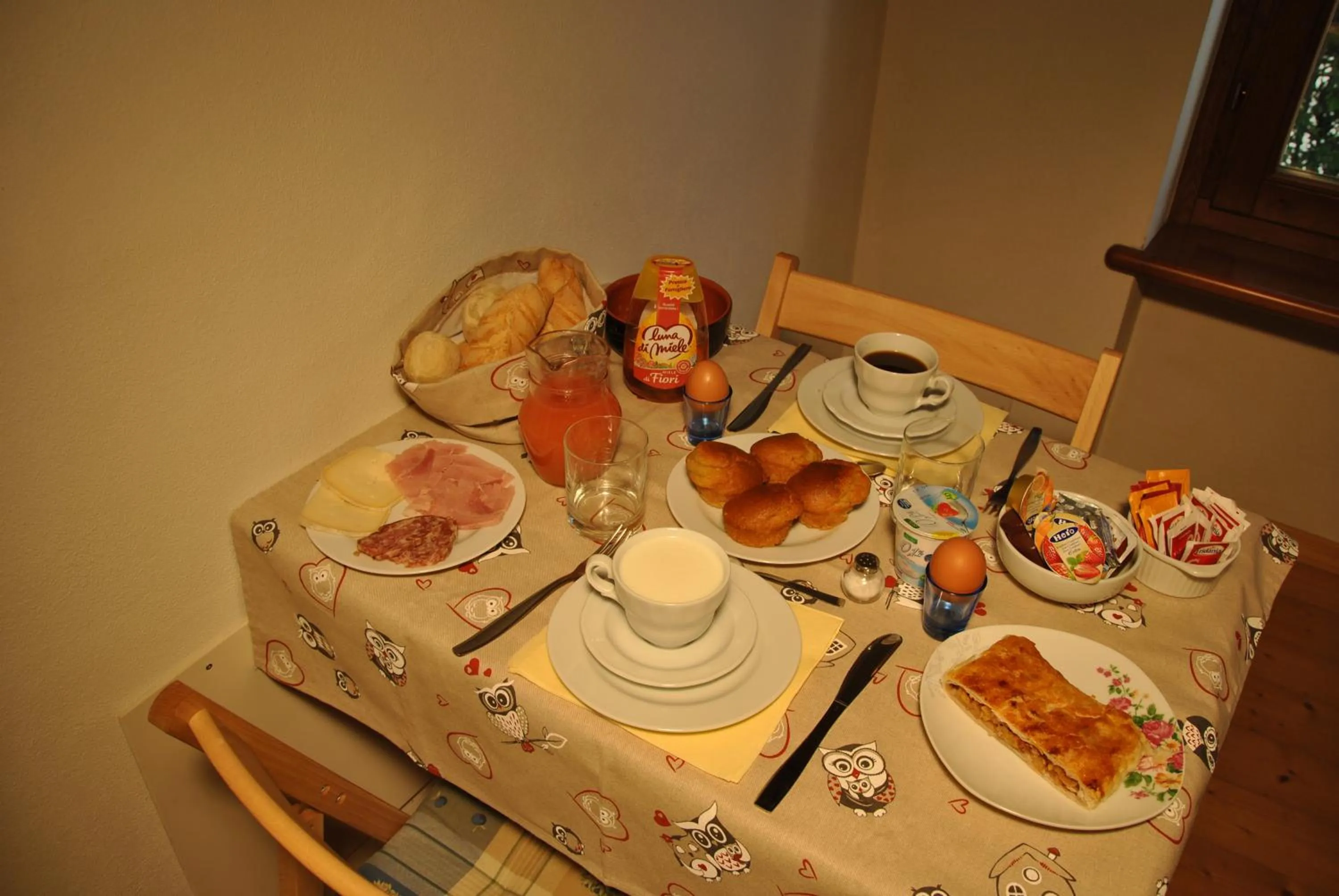 Food and drinks in Bed & Breakfast Gemma