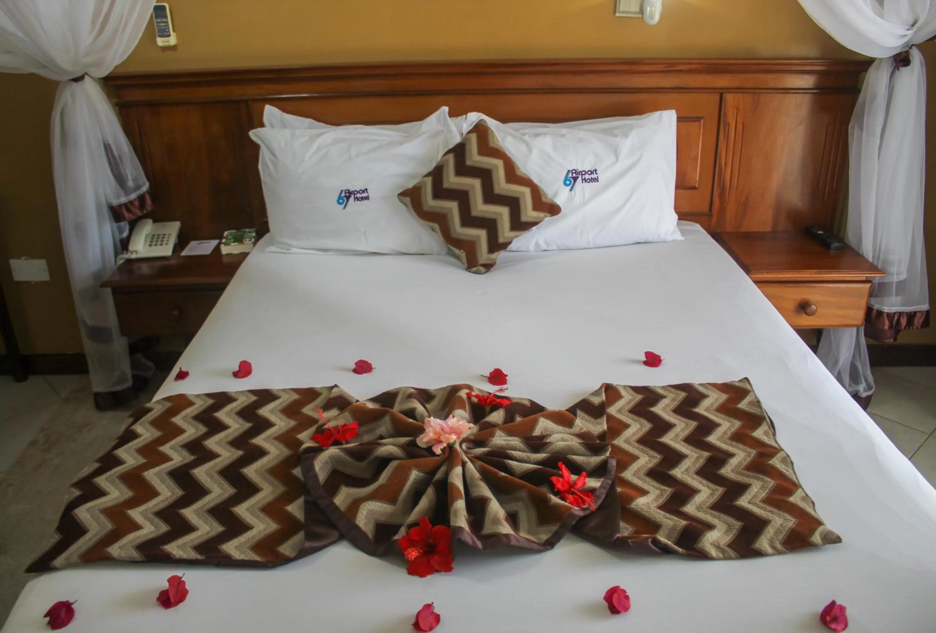 Bed in 67 Airport Hotel Nairobi