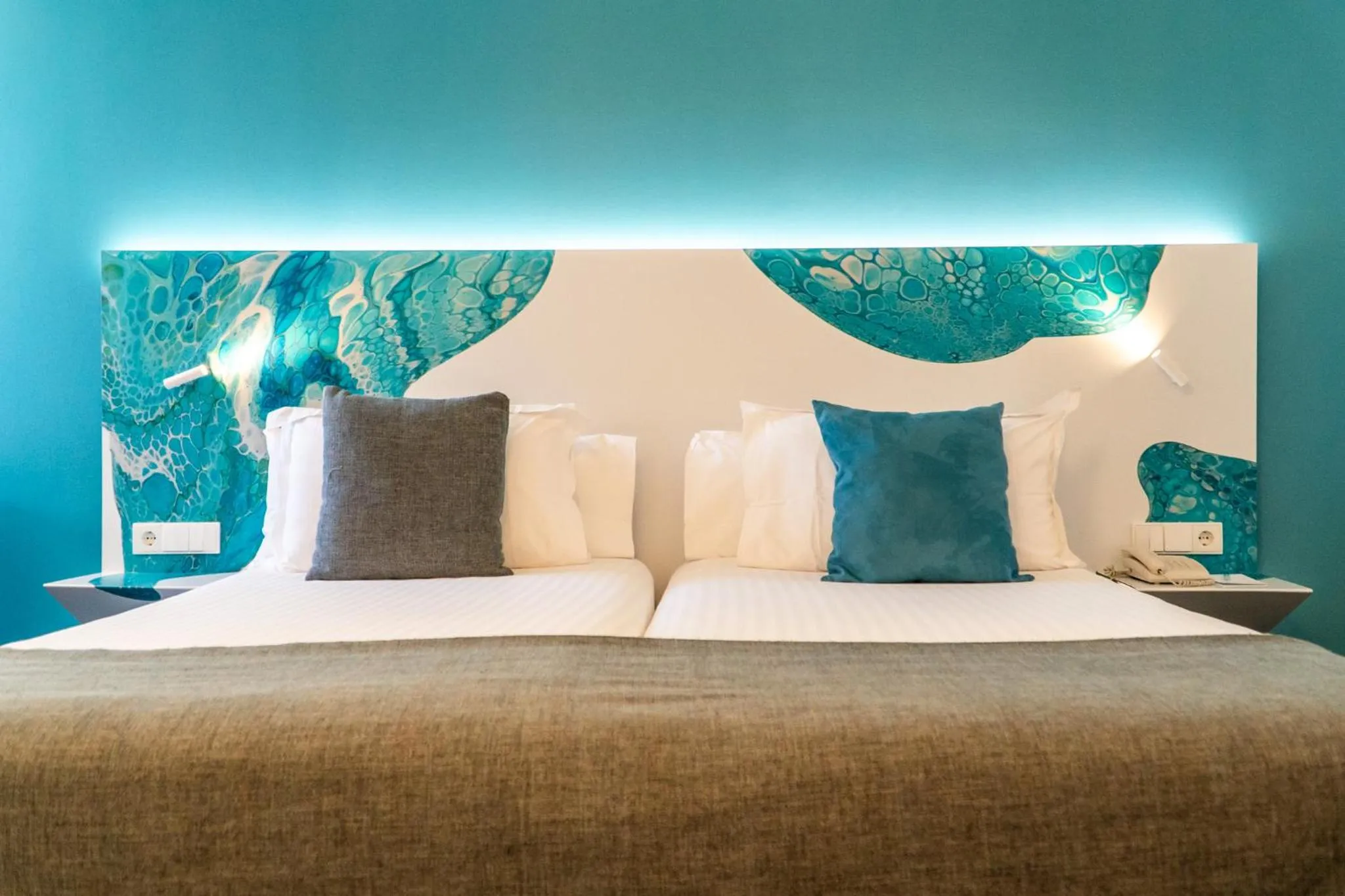 Bed in Hotel Concordia Barcelona