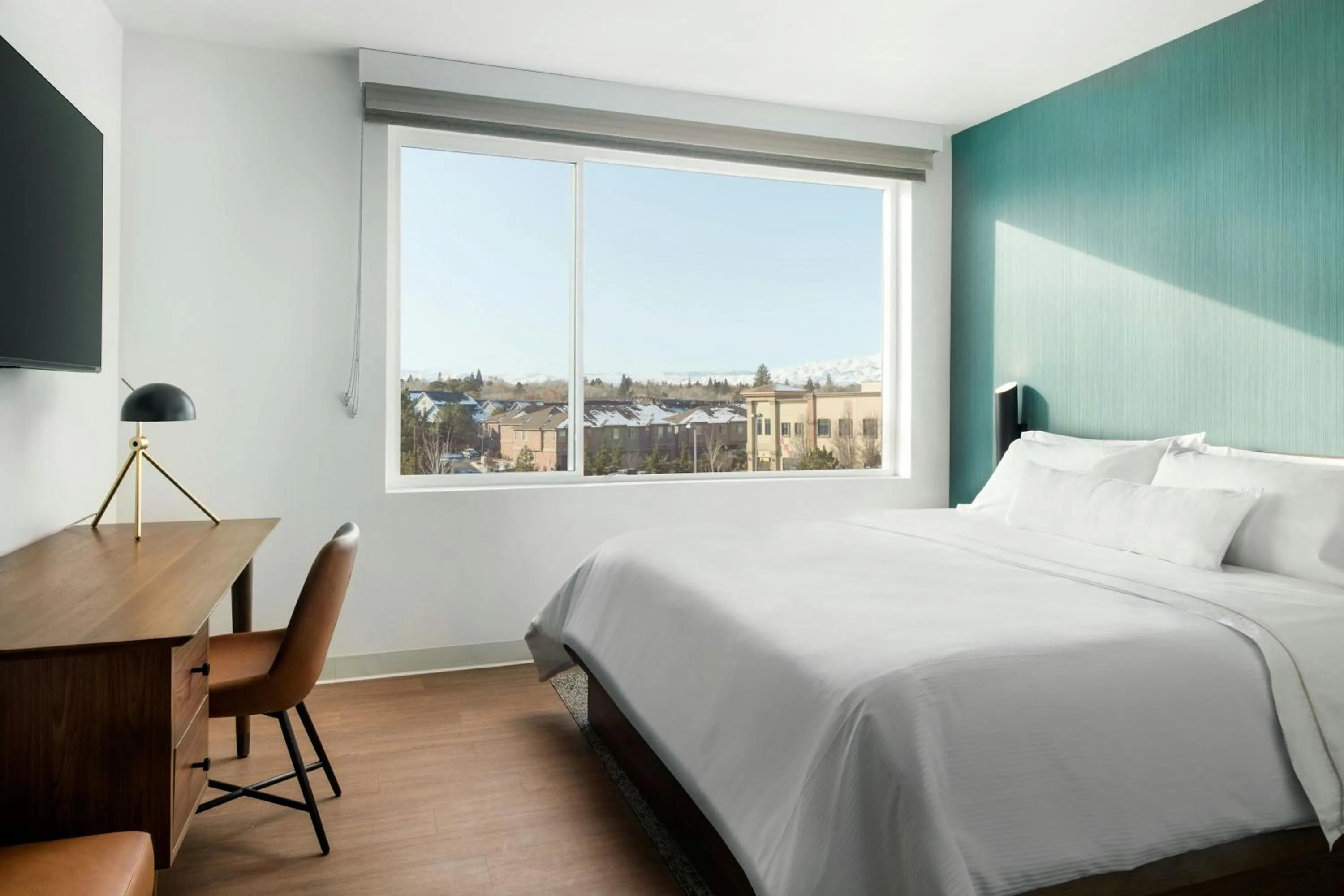 Bedroom, Bed in Element Reno Experience District