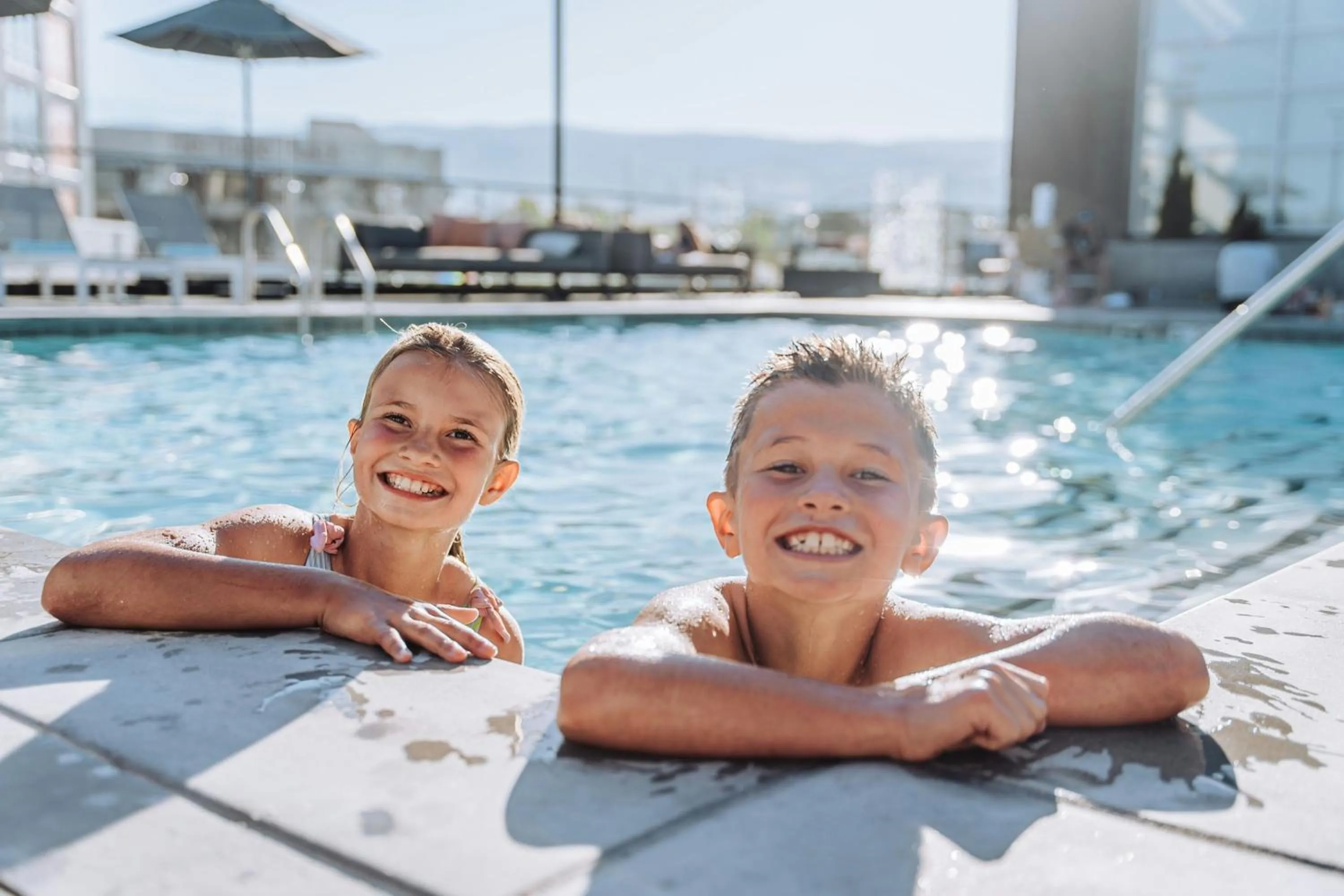 Swimming pool in Element Reno Experience District