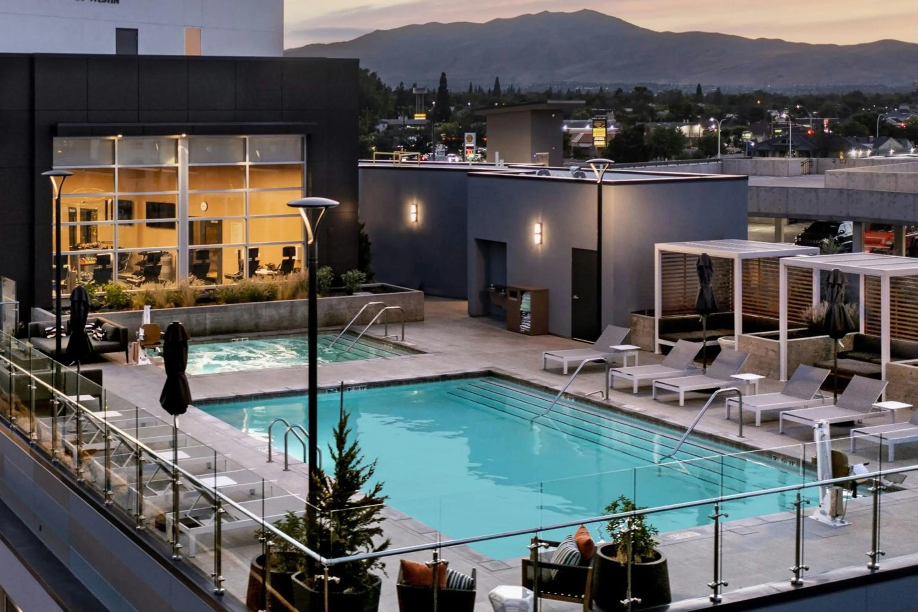 Swimming pool in Element Reno Experience District
