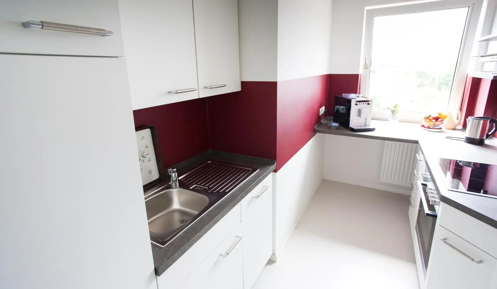 Kitchen or kitchenette in Hotel Restaurant Zur Post Lohfelden