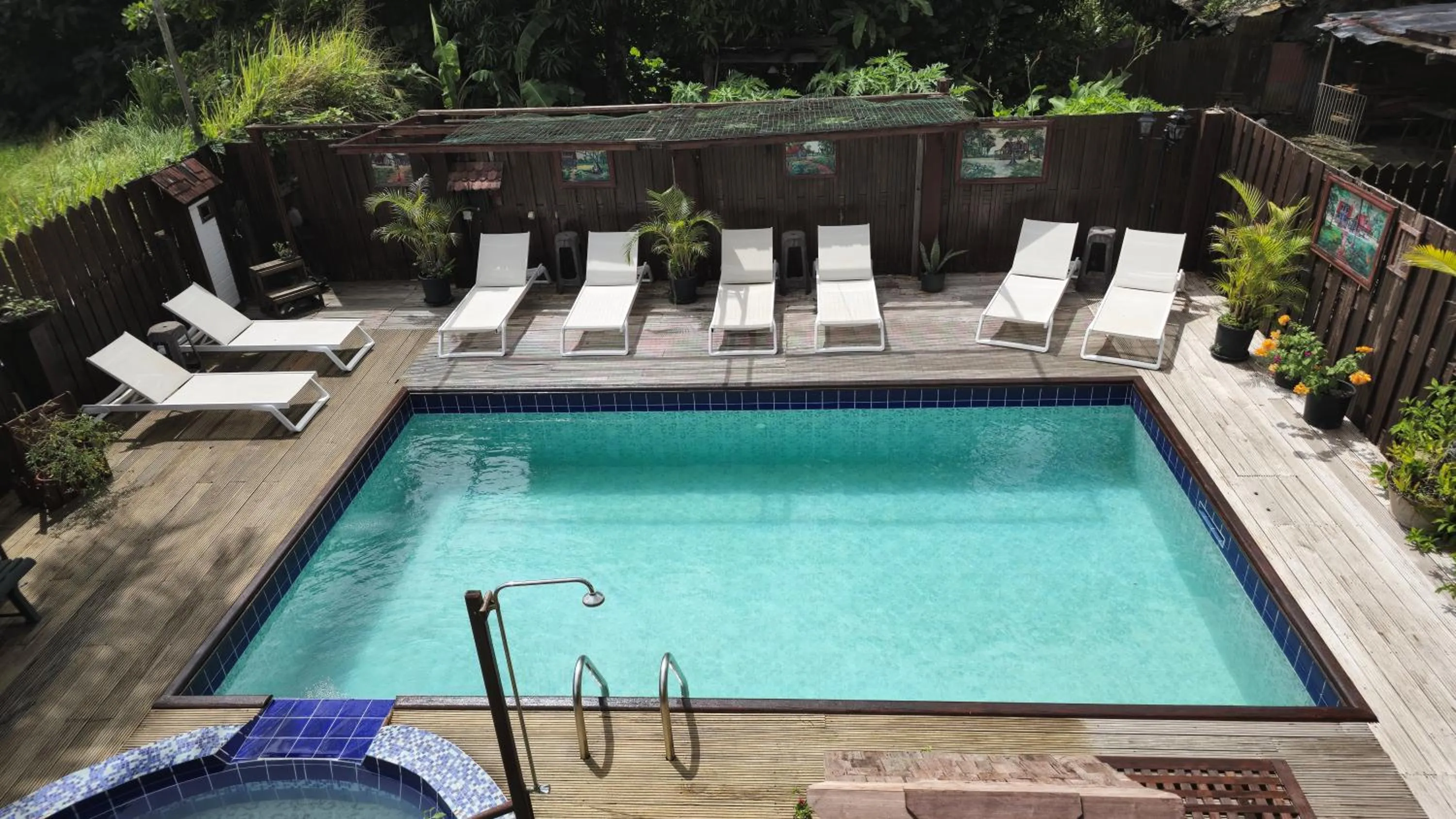 Pool view in Greenheart Boutique Hotel