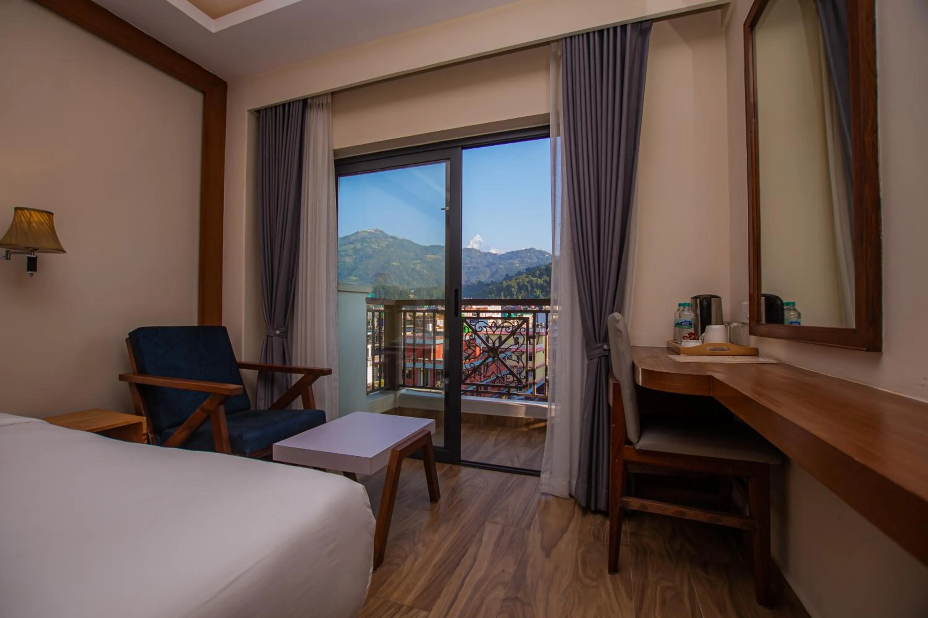 View (from property/room), Bed in Hotel Fewa Trip