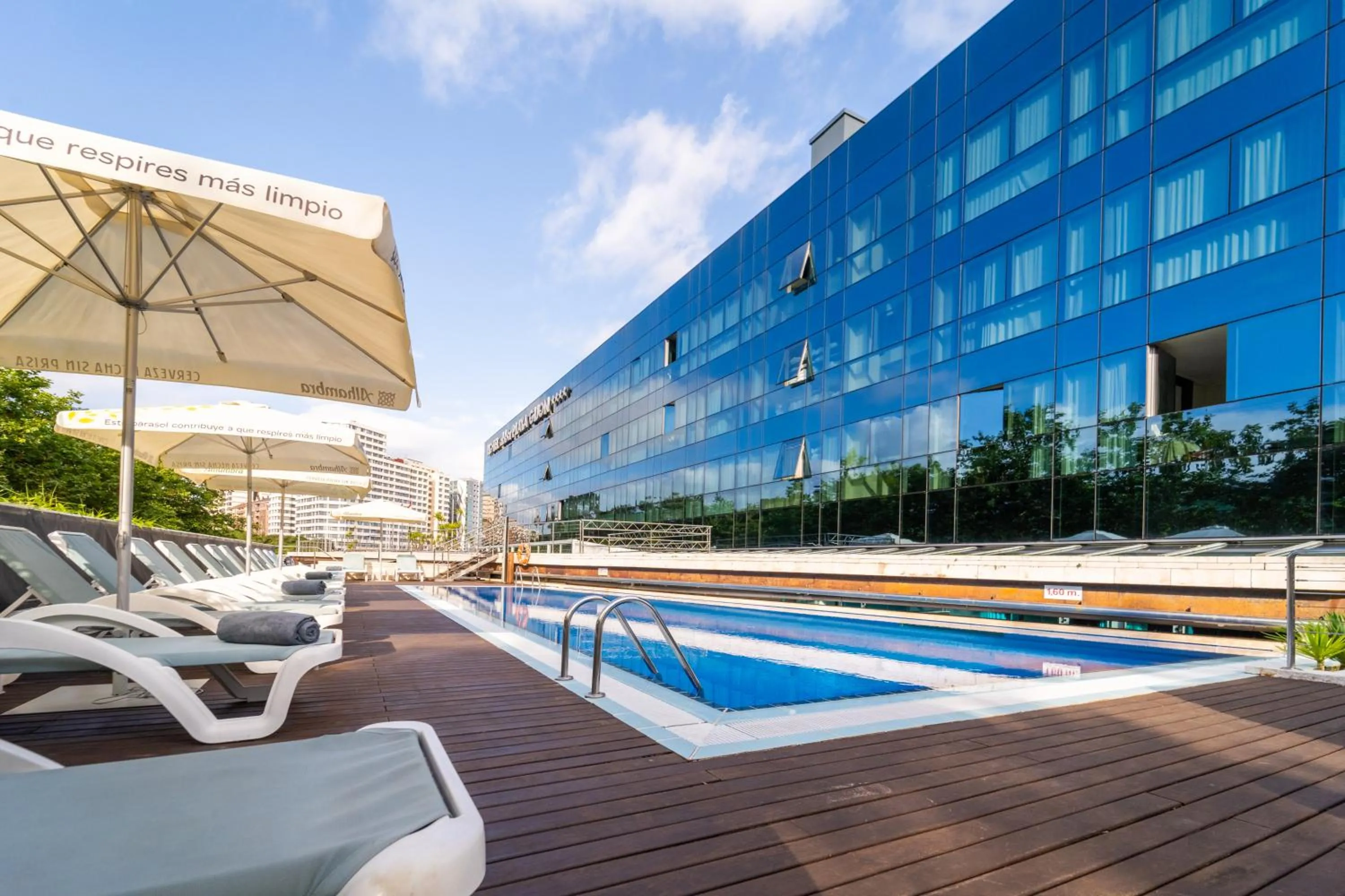 Swimming pool in Abba Playa Gijón