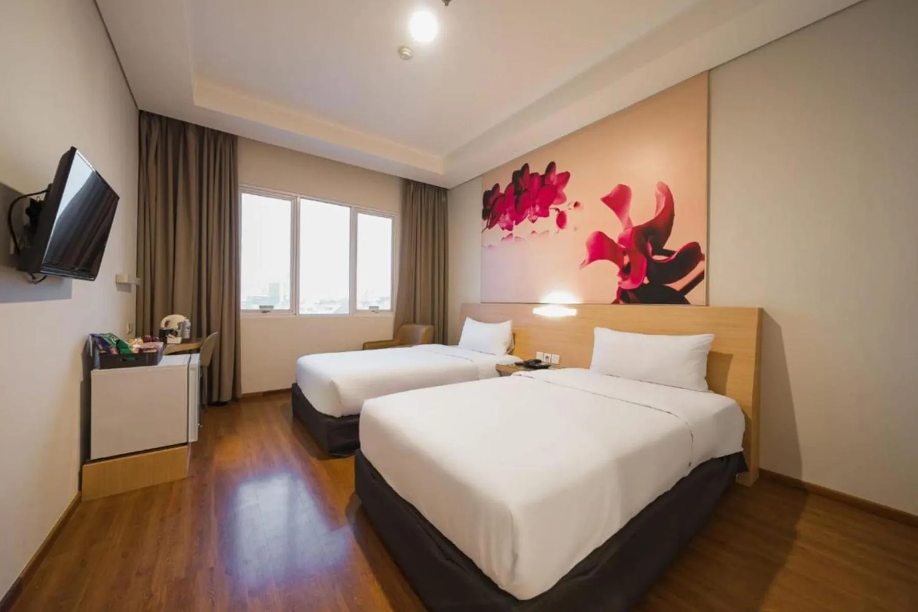 Bed in Grand G7 Hotel Pasar baru