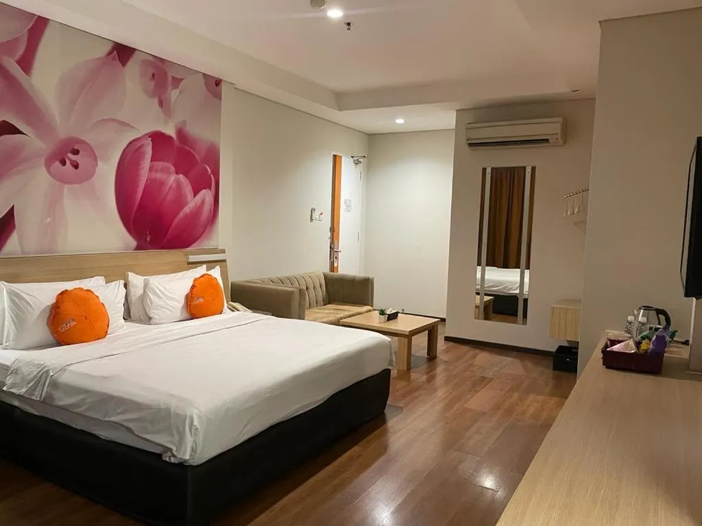 Bed in Grand G7 Hotel Pasar baru