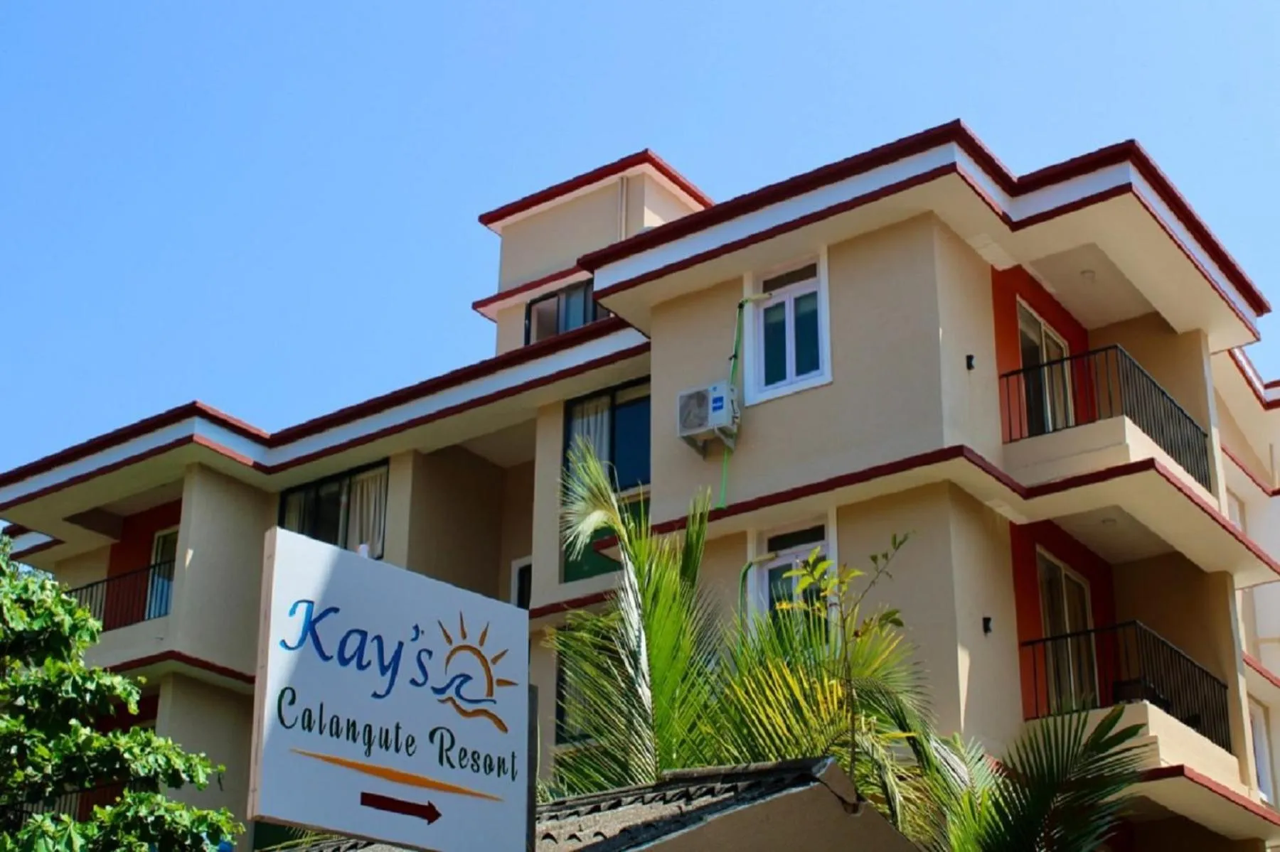 Property building in Kay's Calangute Resort Service Apartments - Near Calangute Beach