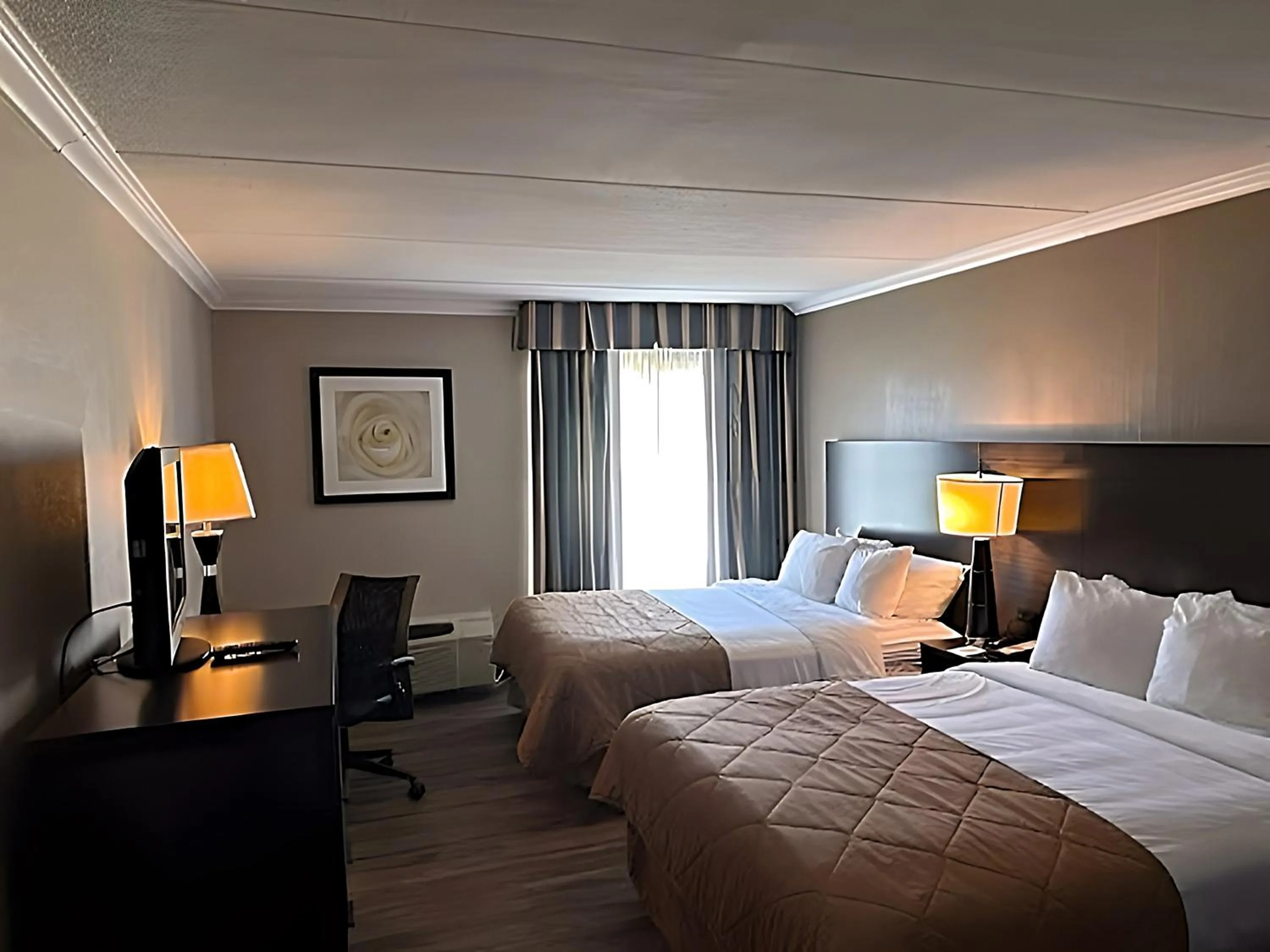 Photo of the whole room, Bed in Suburban Studios Syracuse Fairgrounds