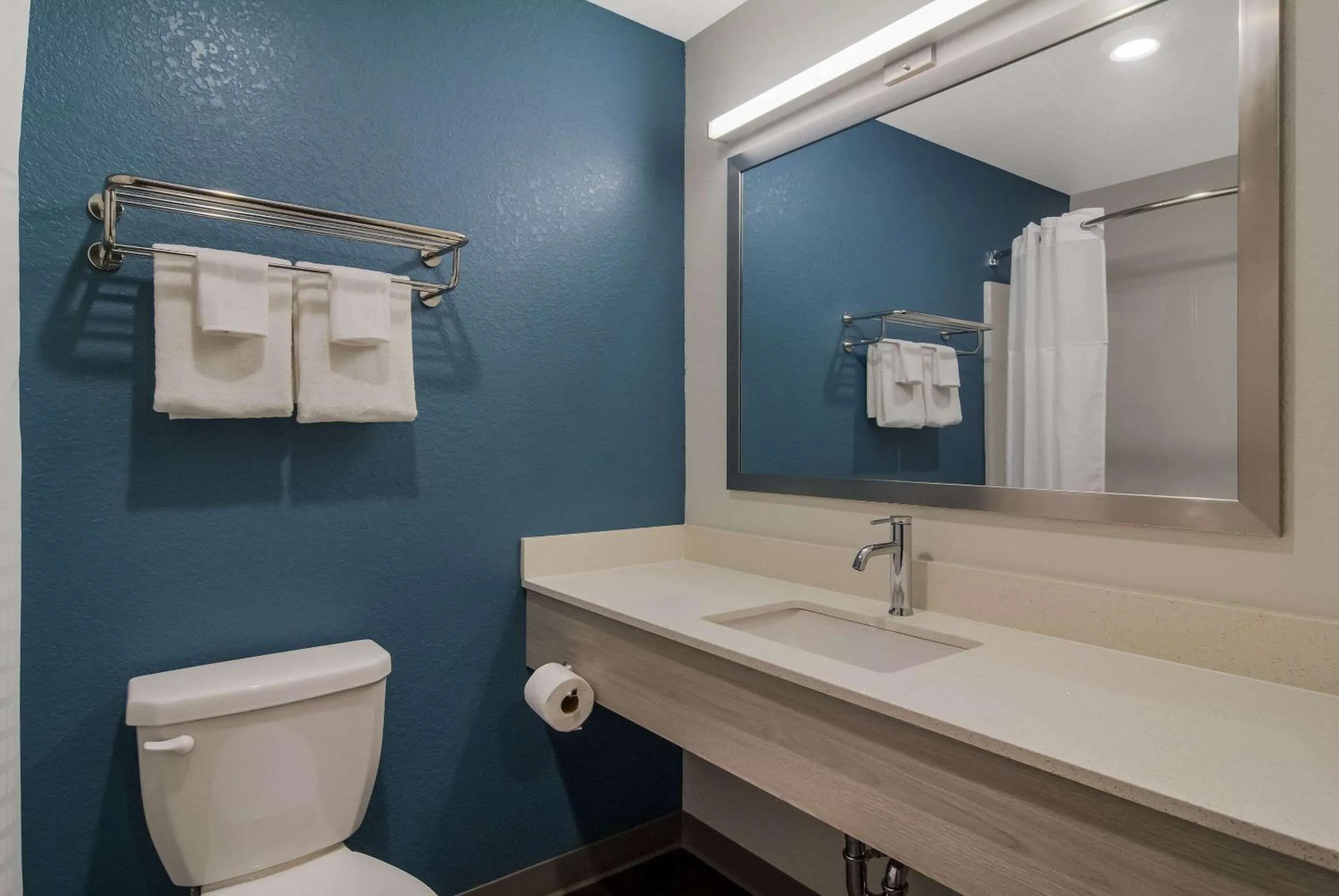 Bathroom in WoodSpring Suites Jacksonville Orange Park