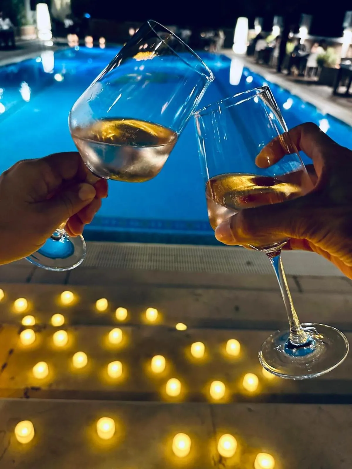 Pool view in Hotel Miramare