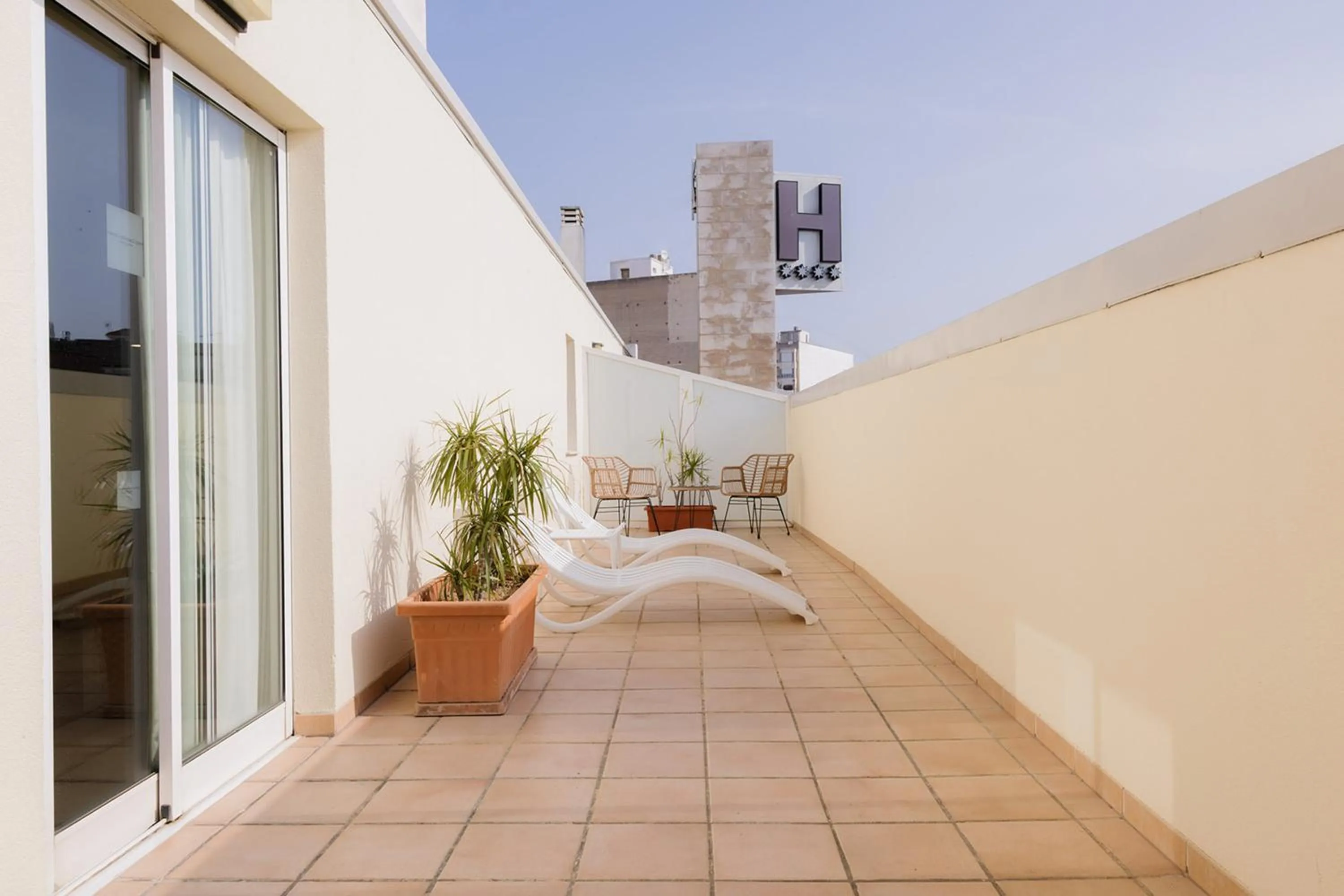 Balcony/Terrace in Hotel Castellon Center Affiliated by Meliá