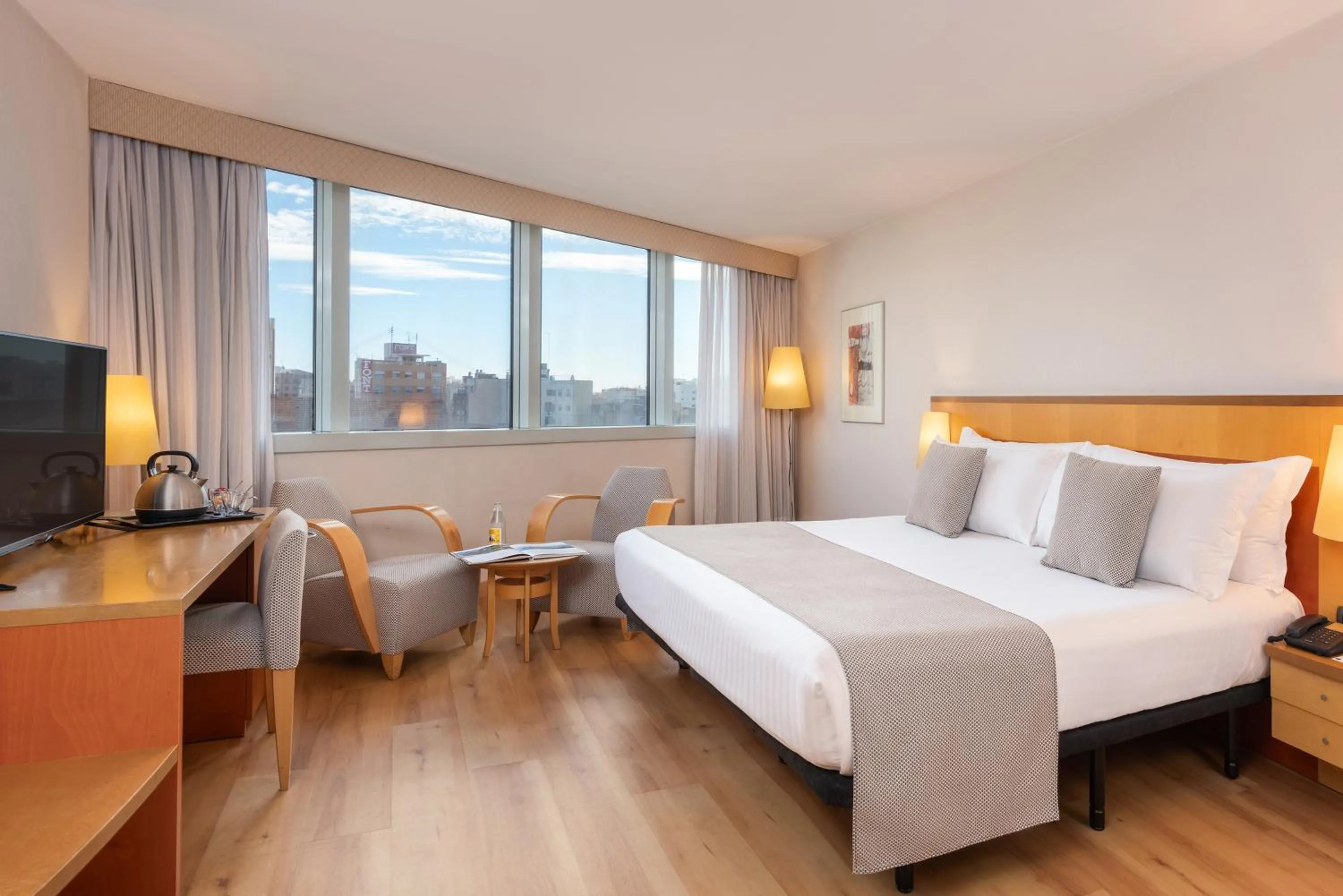 Bedroom, Bed in Hotel Castellon Center Affiliated by Meliá