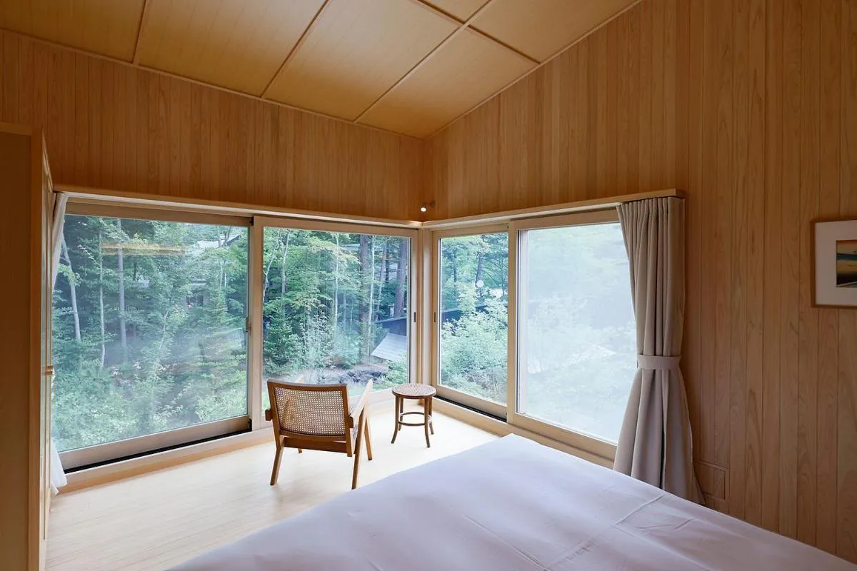Bed in SHISHI-IWA HOUSE Karuizawa