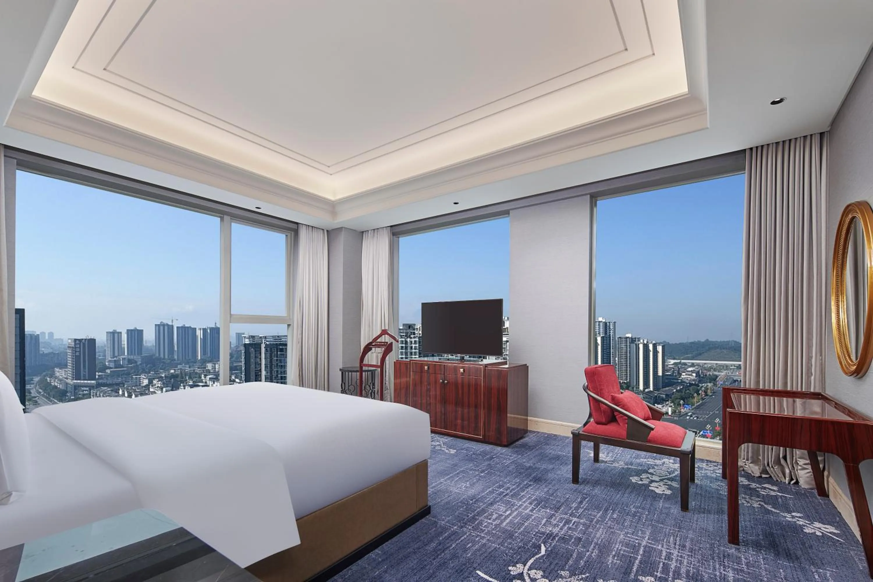 Bedroom, Bed in Hualuxe Leshan, an IHG Hotel