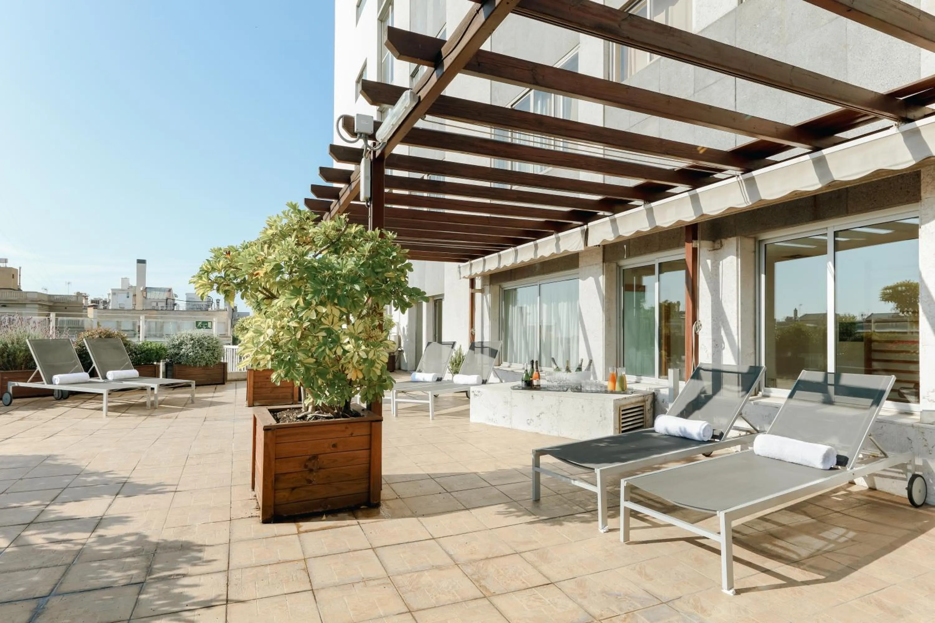 Balcony/Terrace in Hesperia Barcelona Presidente
