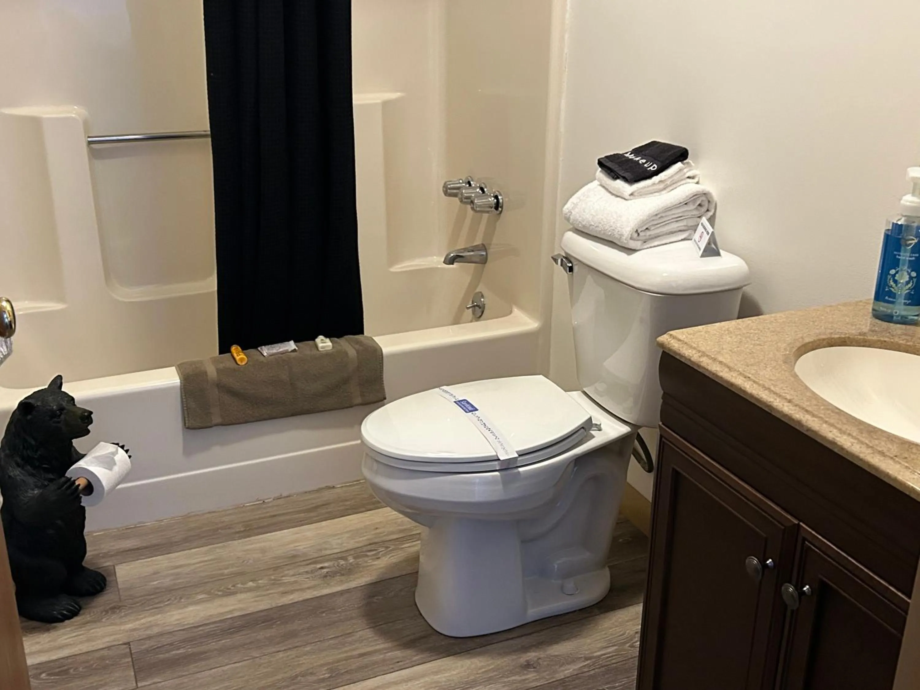 Bathroom in Milford Motel On the River