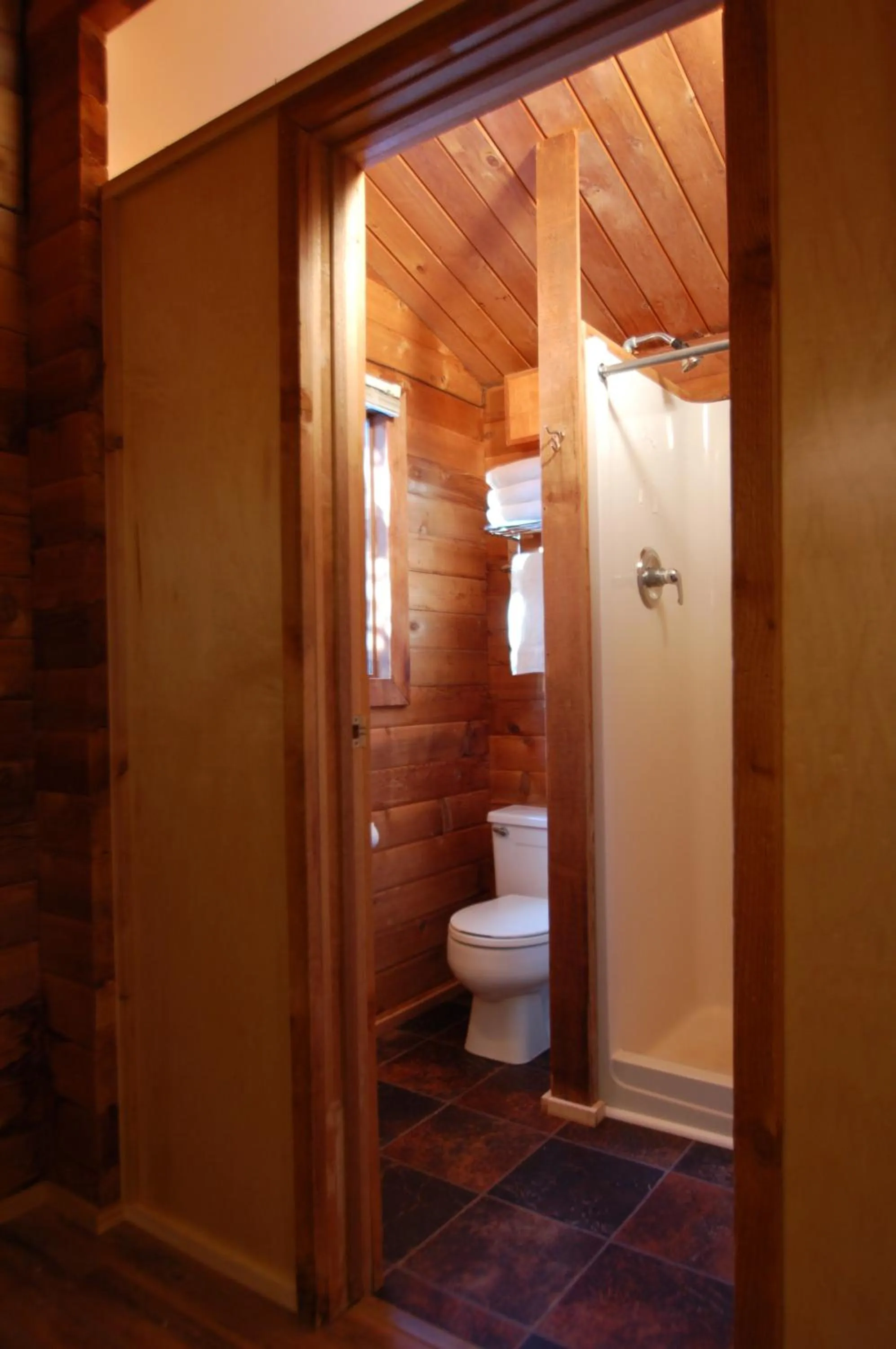 Bathroom in Denali Cabins