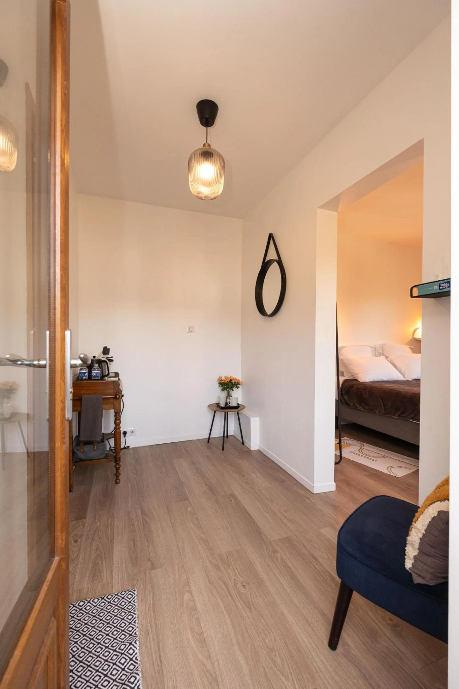 Lobby or reception, Bed in Chalet les Myrtilles