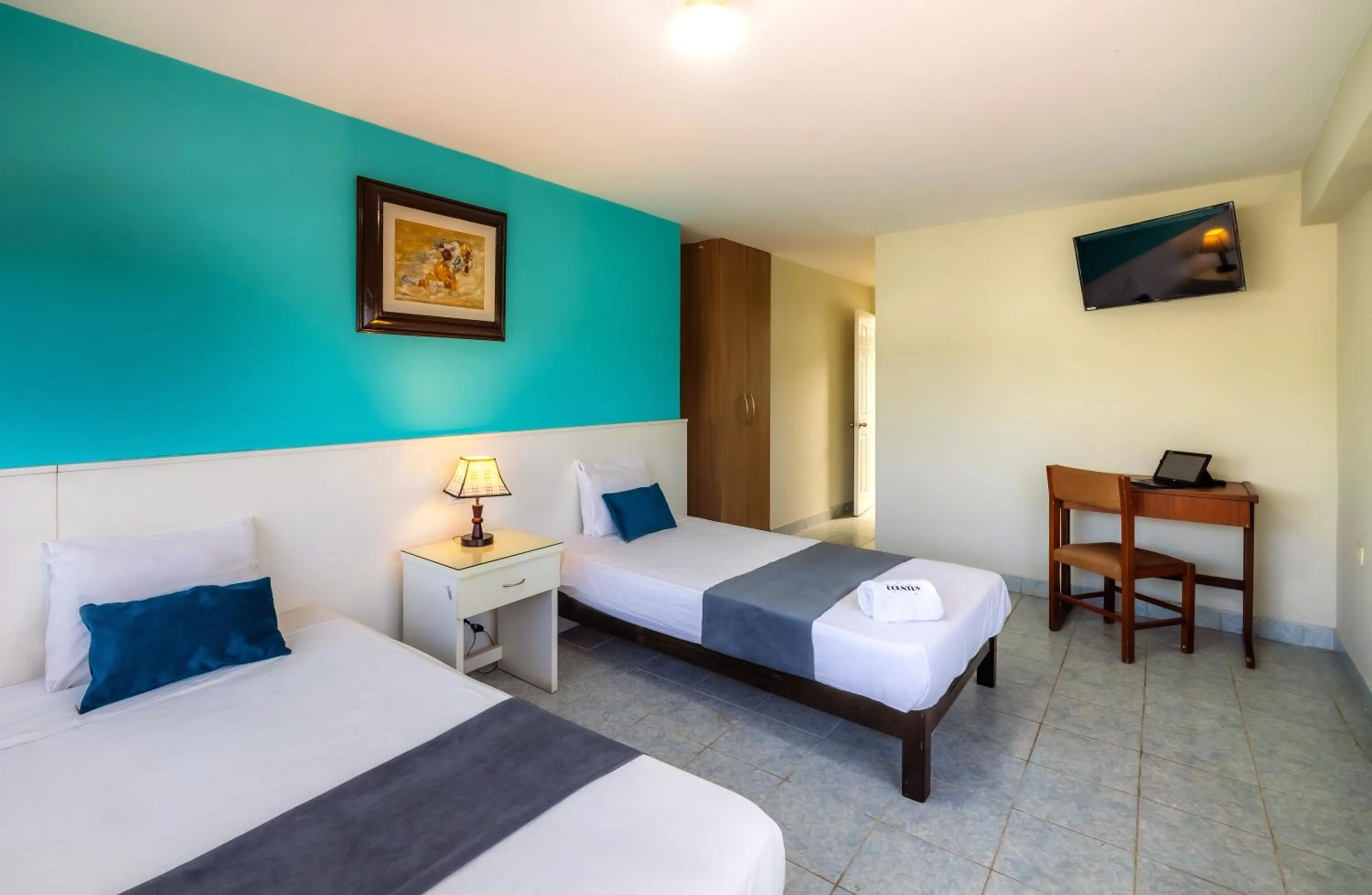 Bed in Hotel Country Trujillo