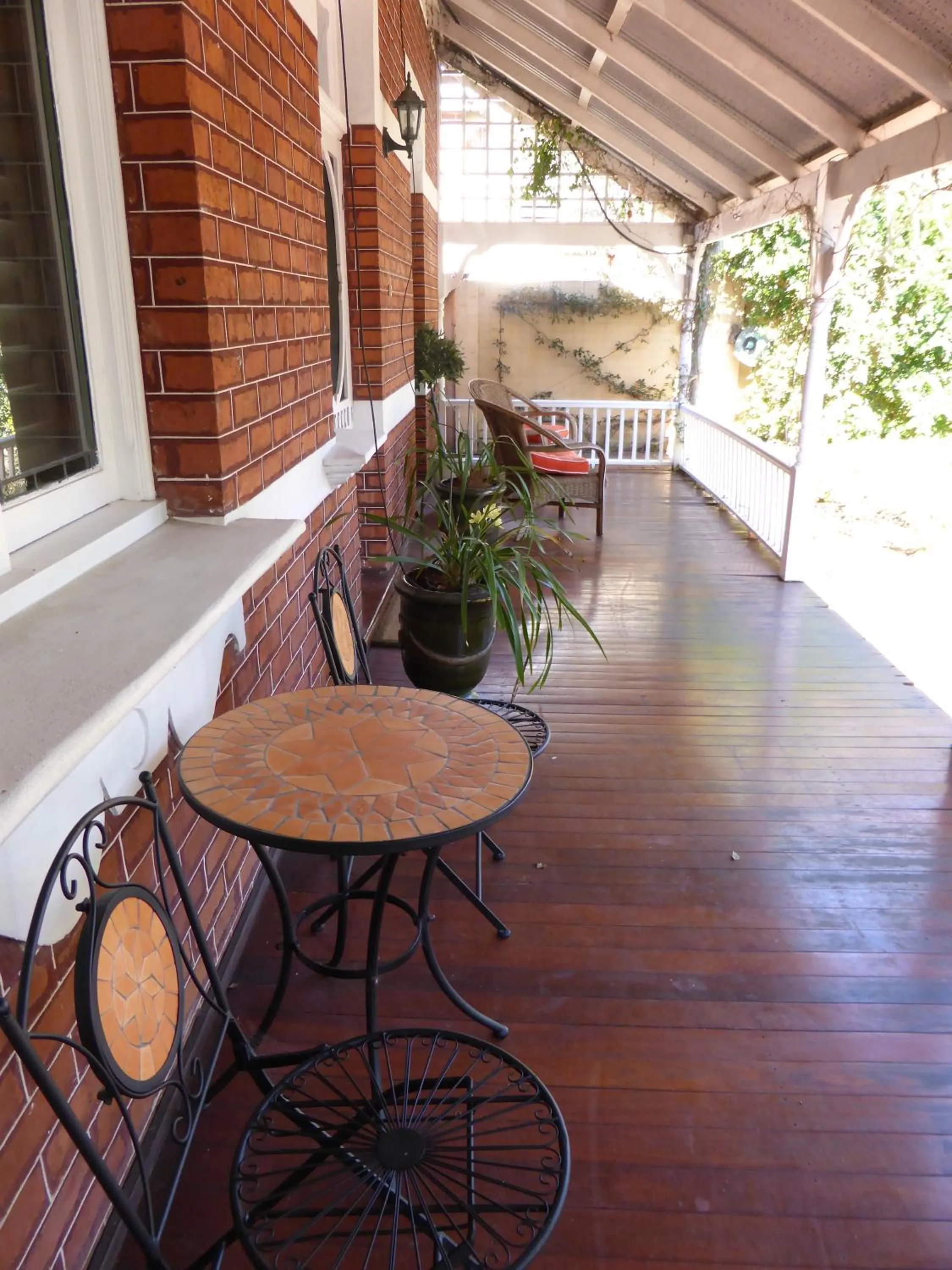 Patio in Lakeside Bed & Breakfast