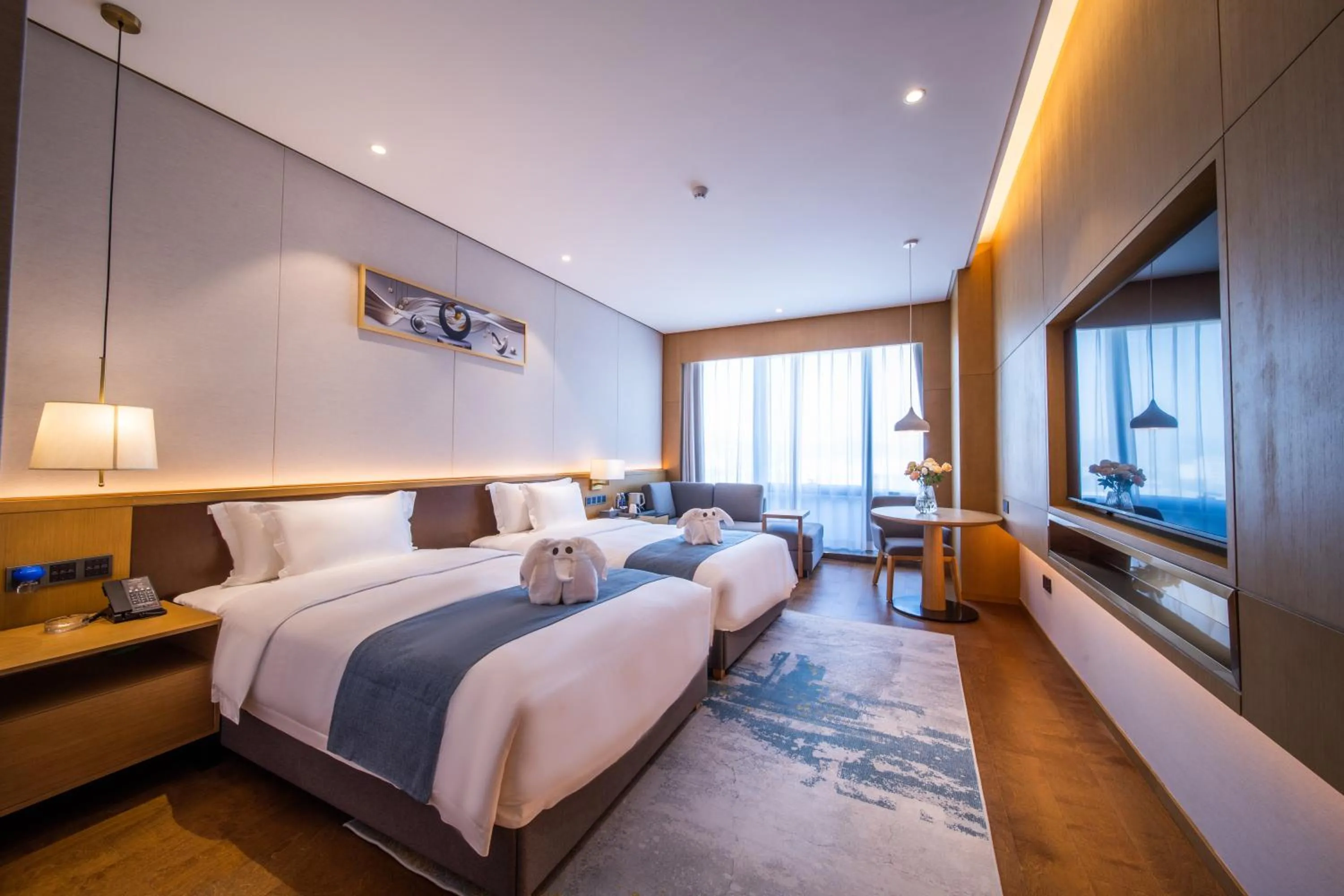 Bed in Howard Johnson by Wyndham Lanting Hotel Ningbo