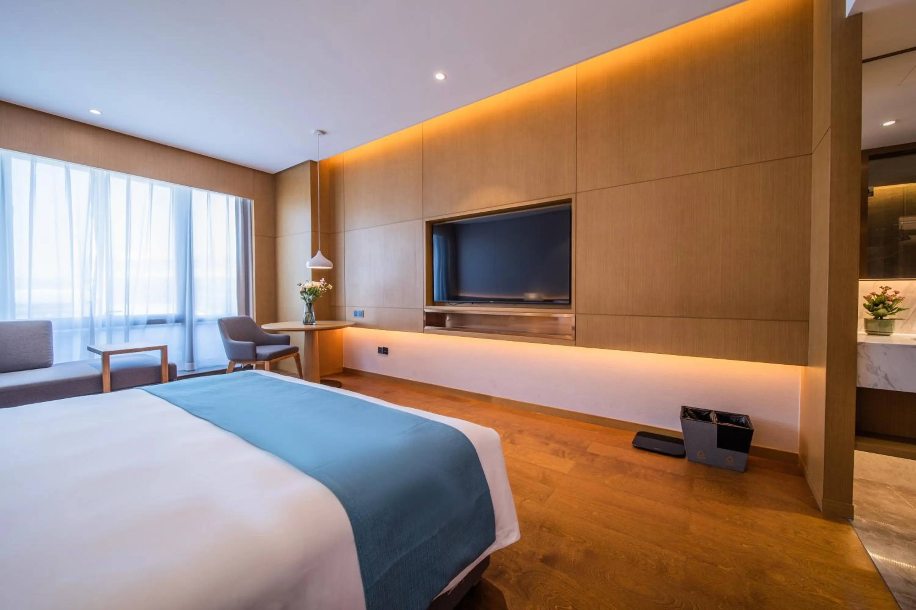 Bed in Howard Johnson by Wyndham Lanting Hotel Ningbo