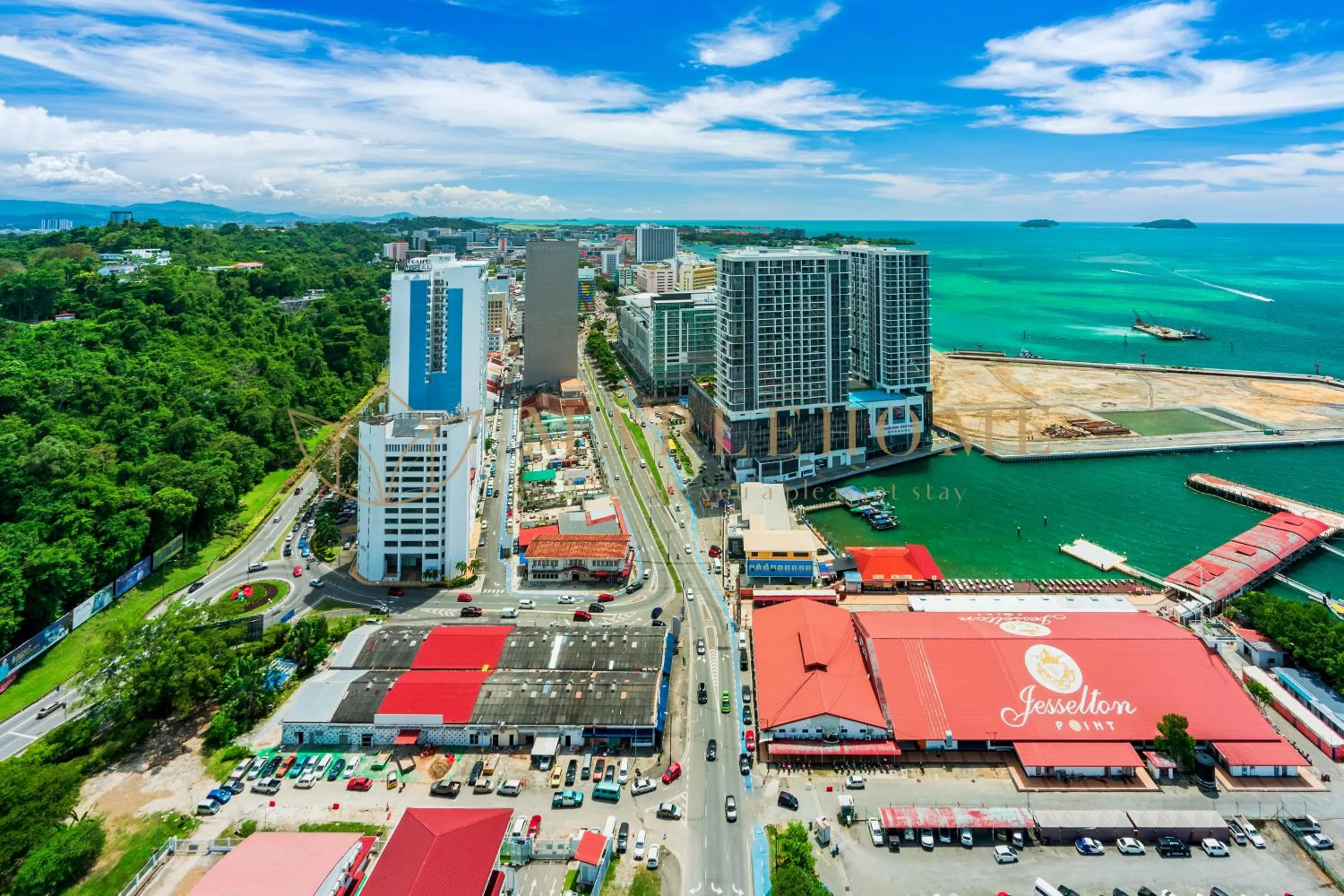 Sea view in Jesselton Quay Premier Suites Kota Kinabalu