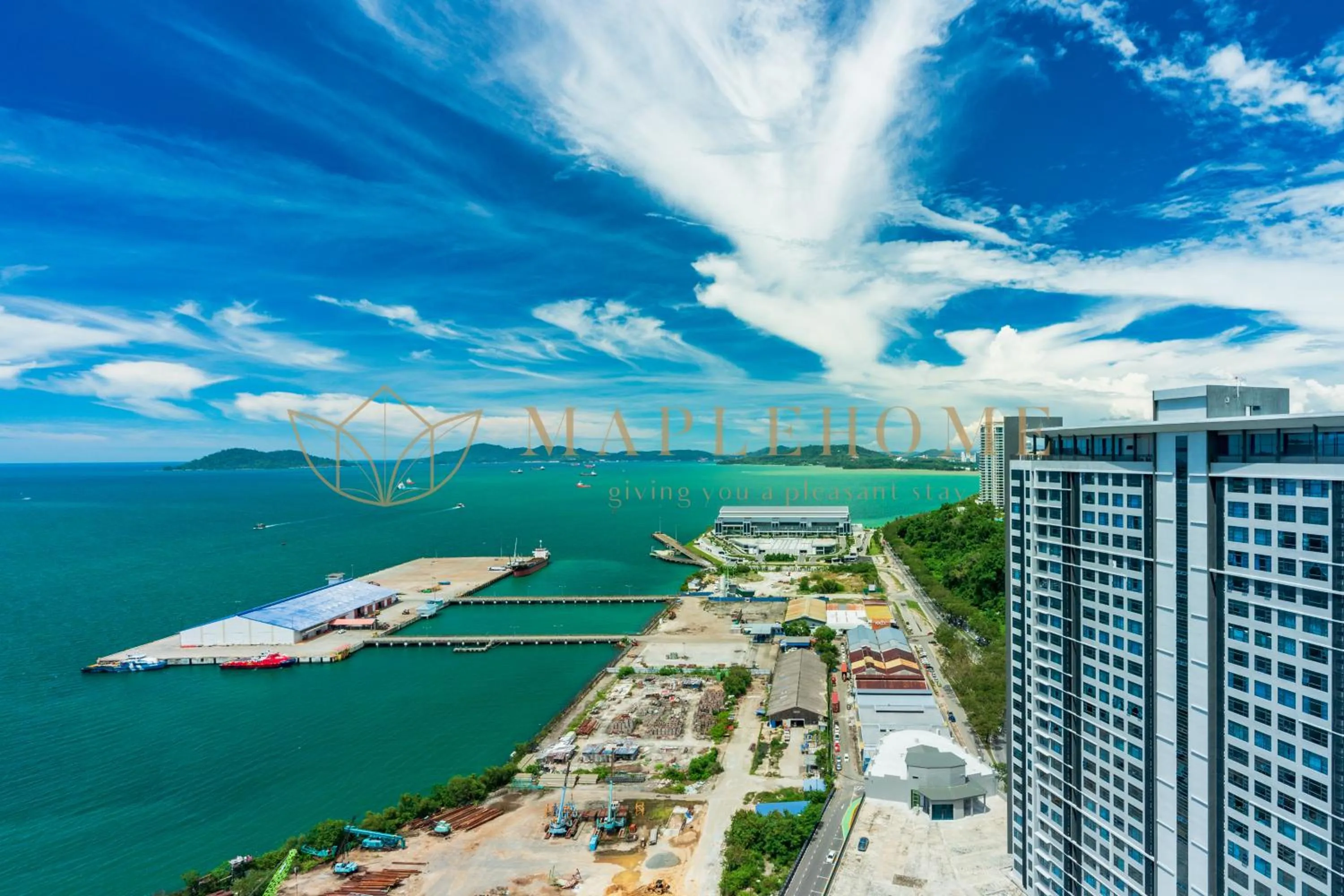 Sea view in Jesselton Quay Premier Suites Kota Kinabalu