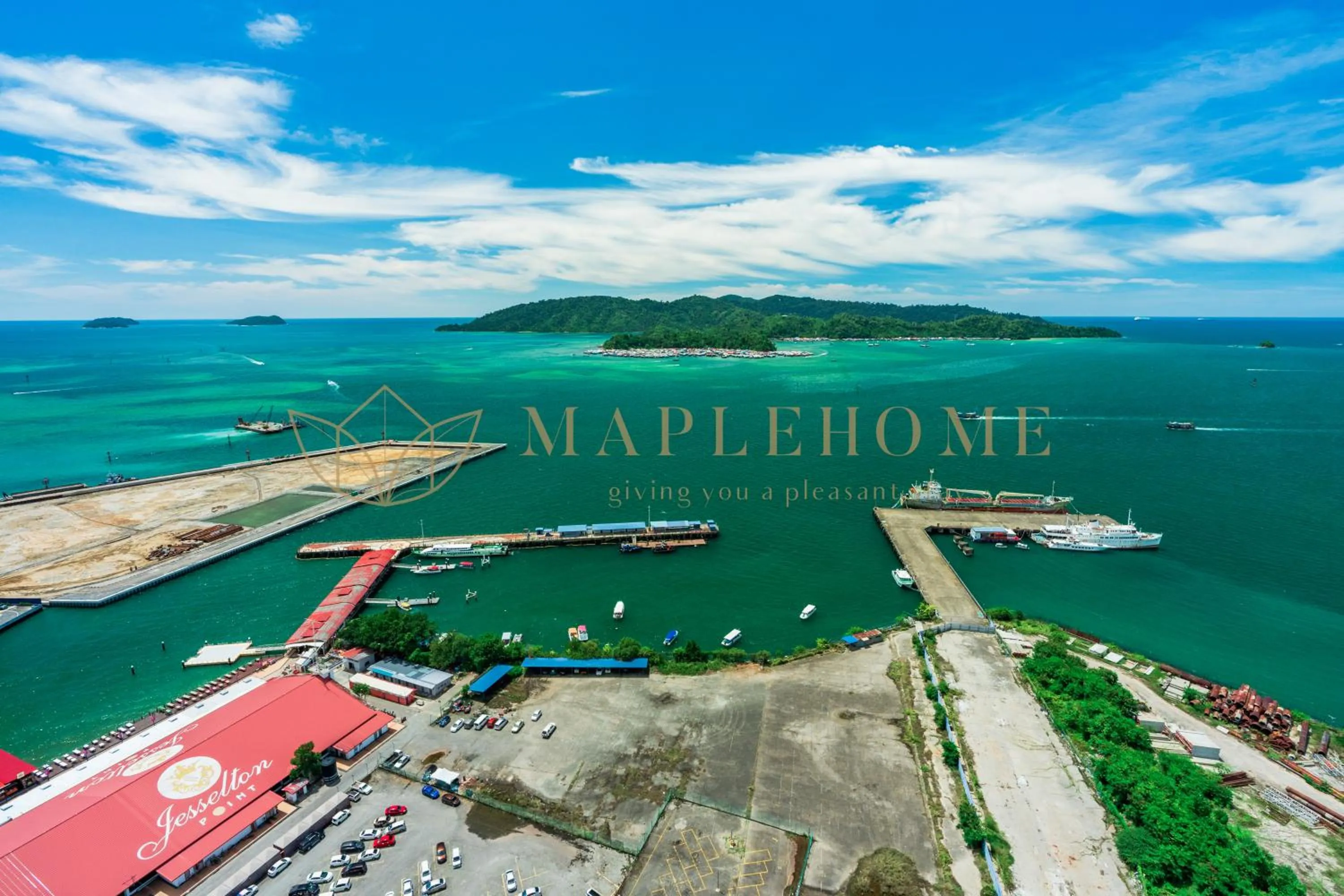 Sea view in Jesselton Quay Premier Suites Kota Kinabalu