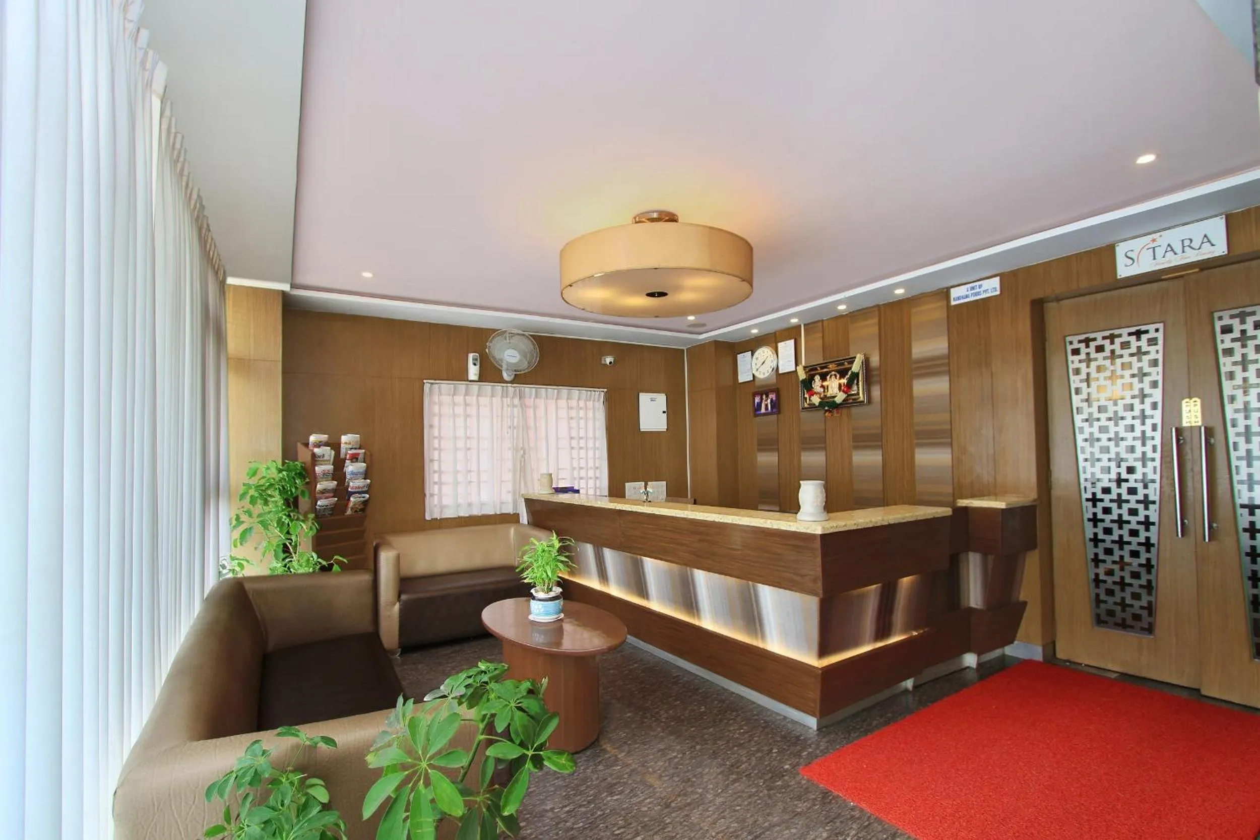 Lobby or reception in La Sara Comforts