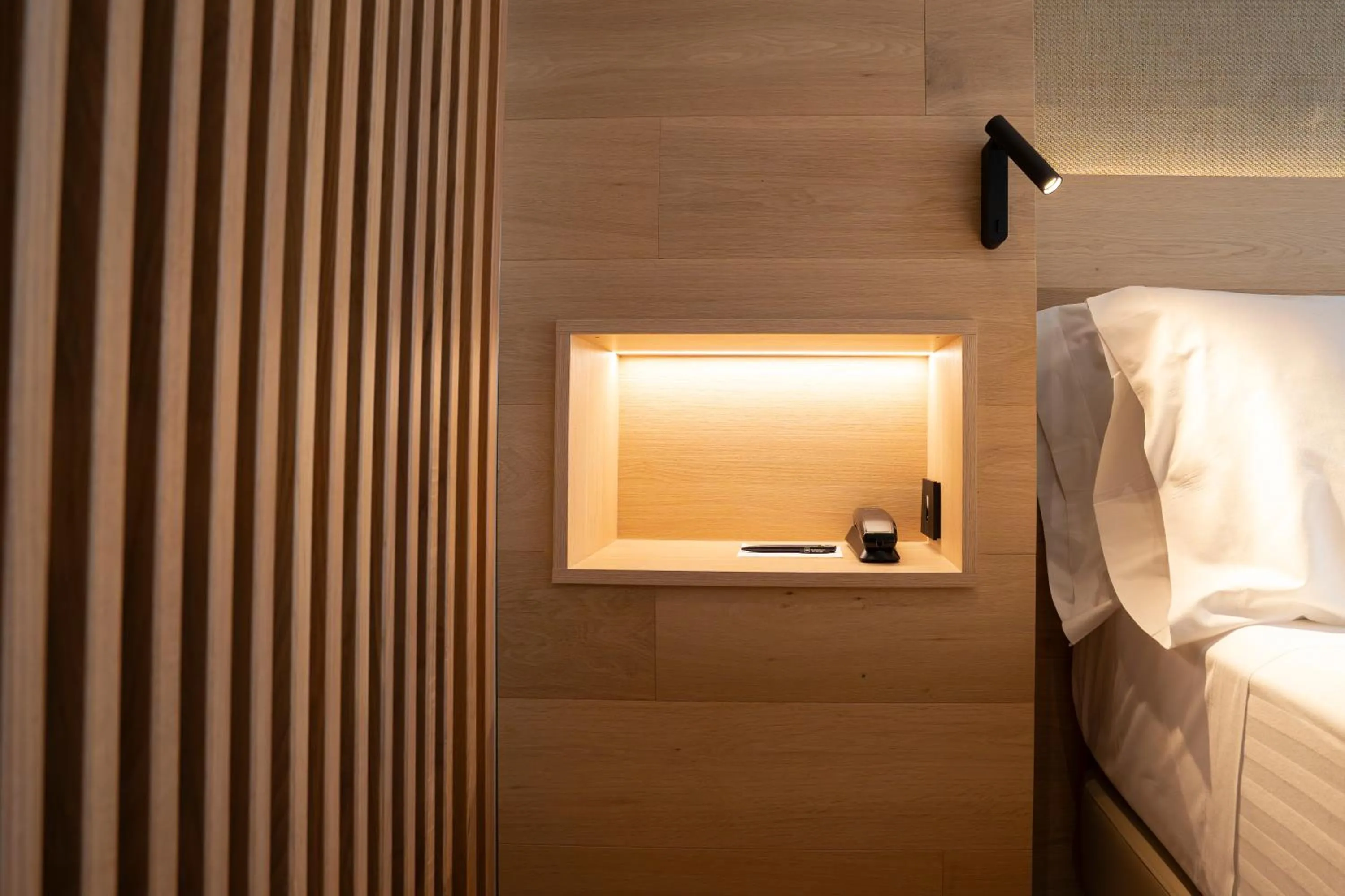 Decorative detail, Bed in Hotel Zenit Bilbao