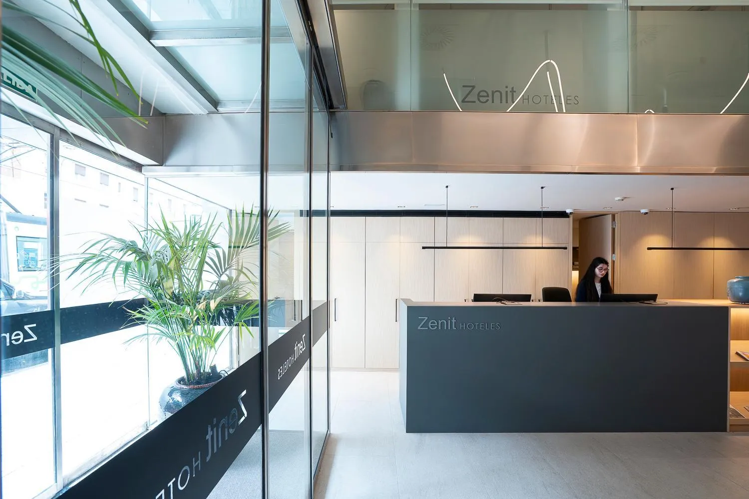 Lobby or reception in Hotel Zenit Bilbao