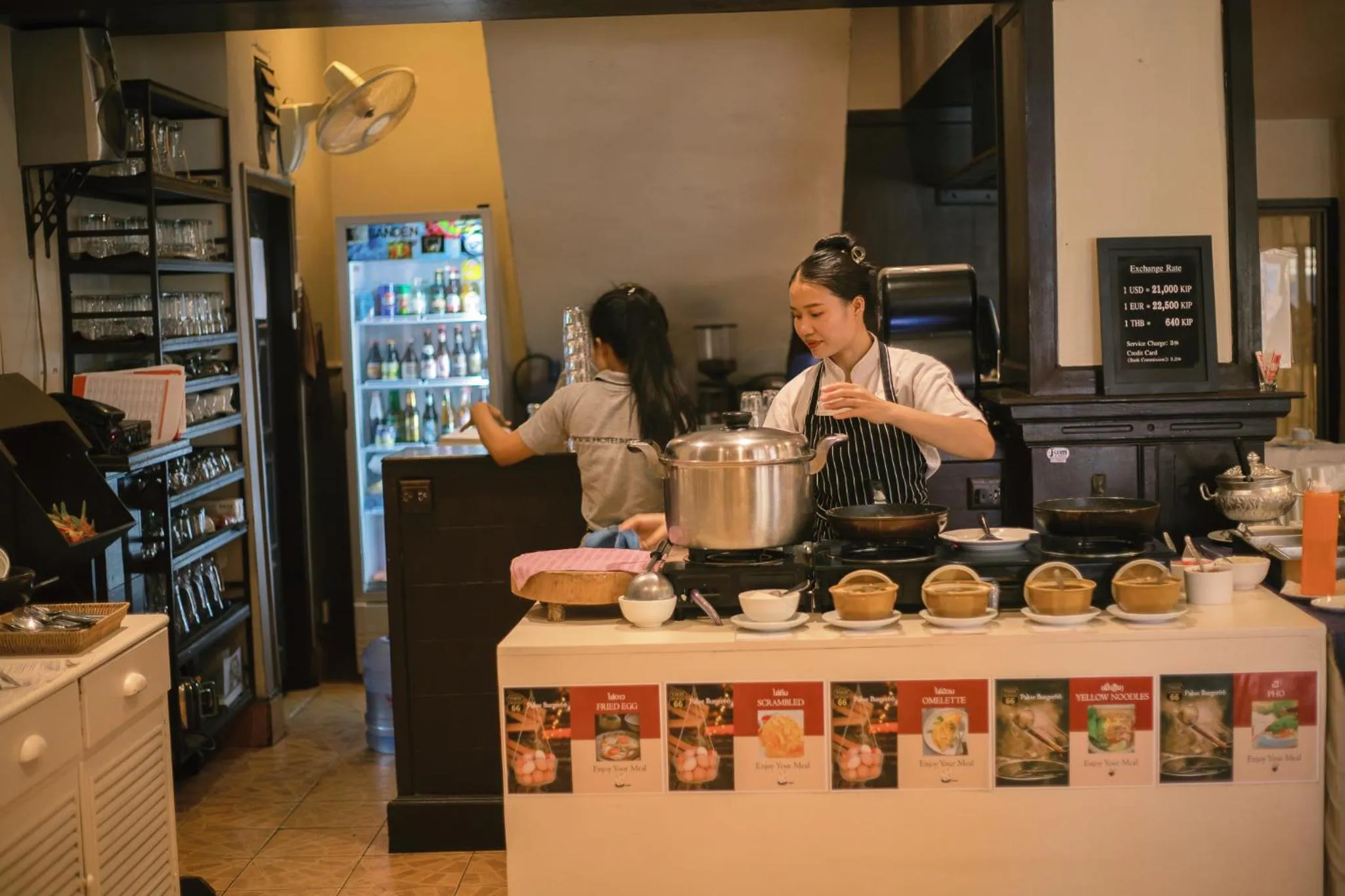 People in Pakse hotel & Restaurant