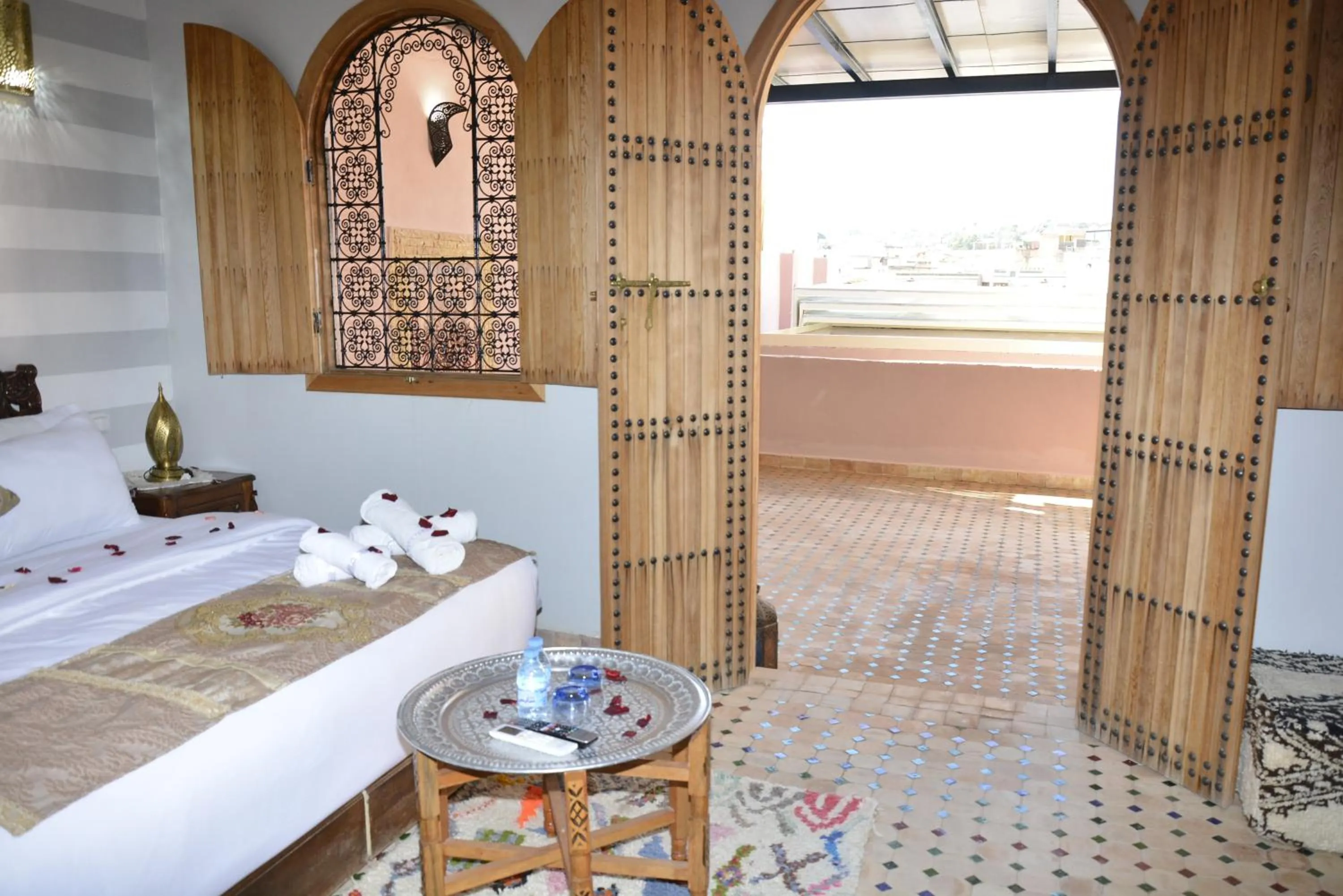 Bed in Riad Fes Colors & SPA - Family Lodging