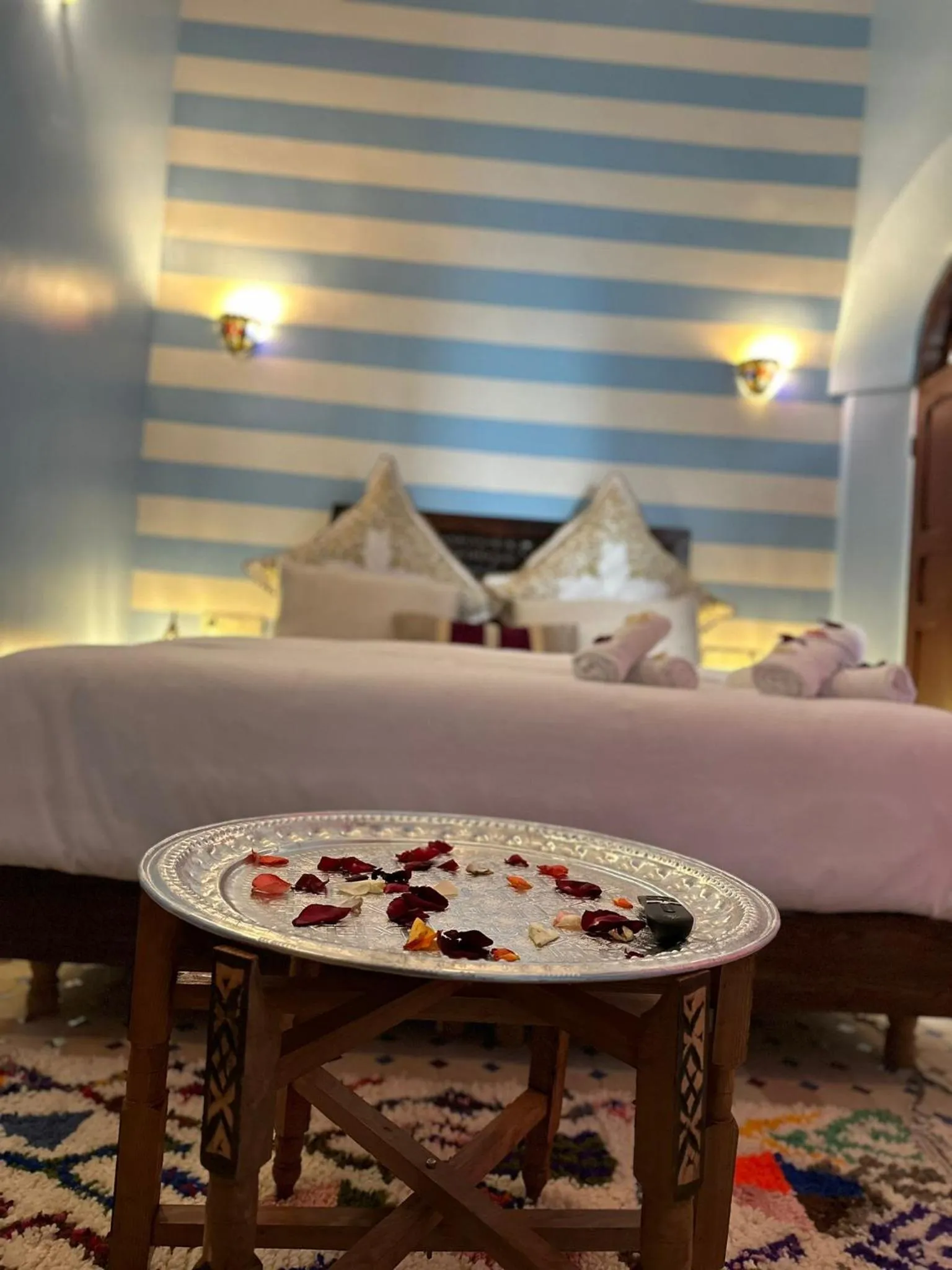 Bedroom, Bed in Riad Fes Colors & SPA - Family Lodging