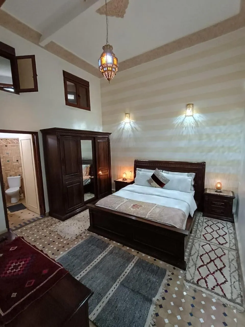 Bed in Riad Fes Colors & SPA - Family Lodging