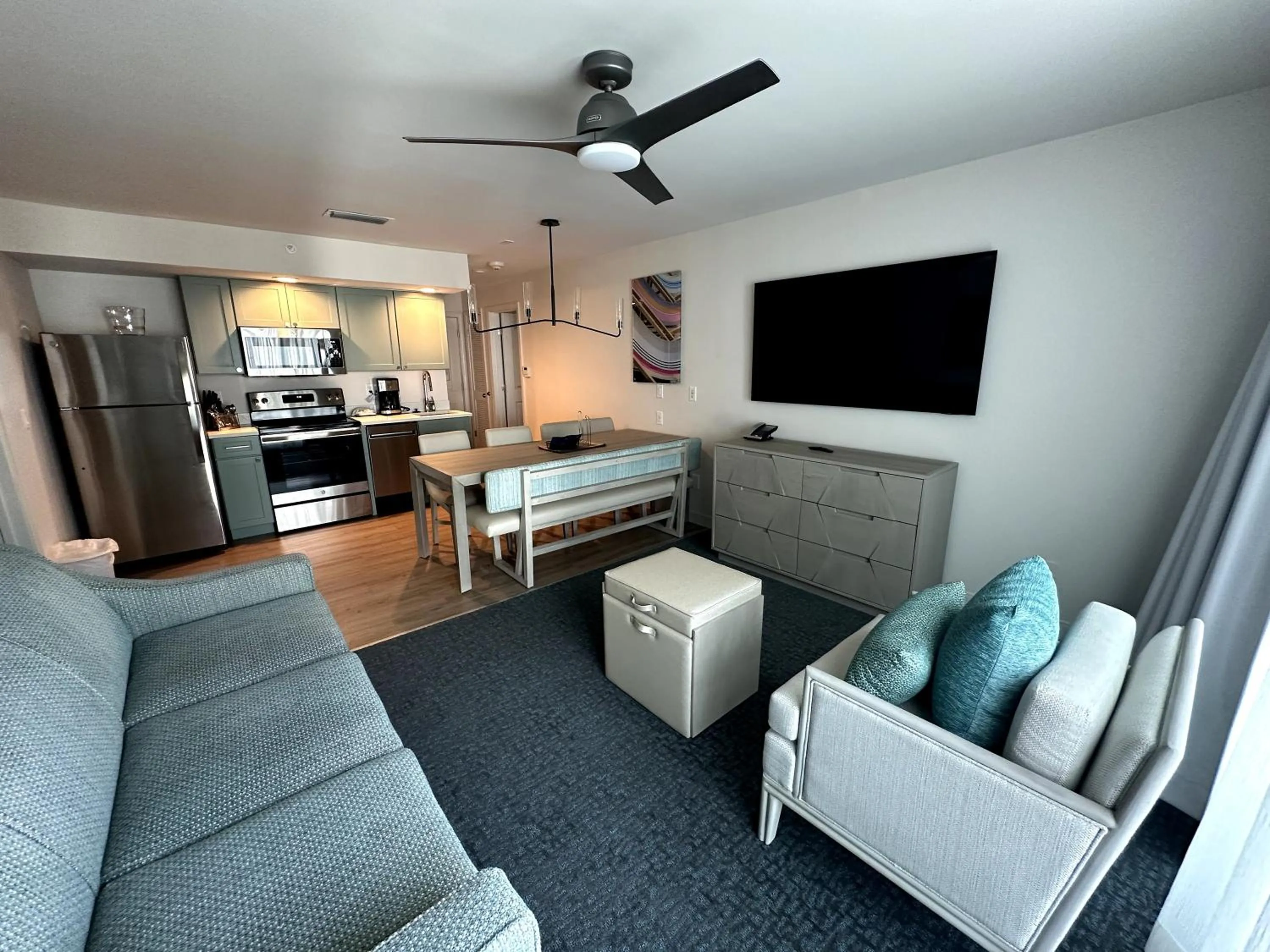 Living room in Hilton Vacation Club Bayside Resort Panama City Beach