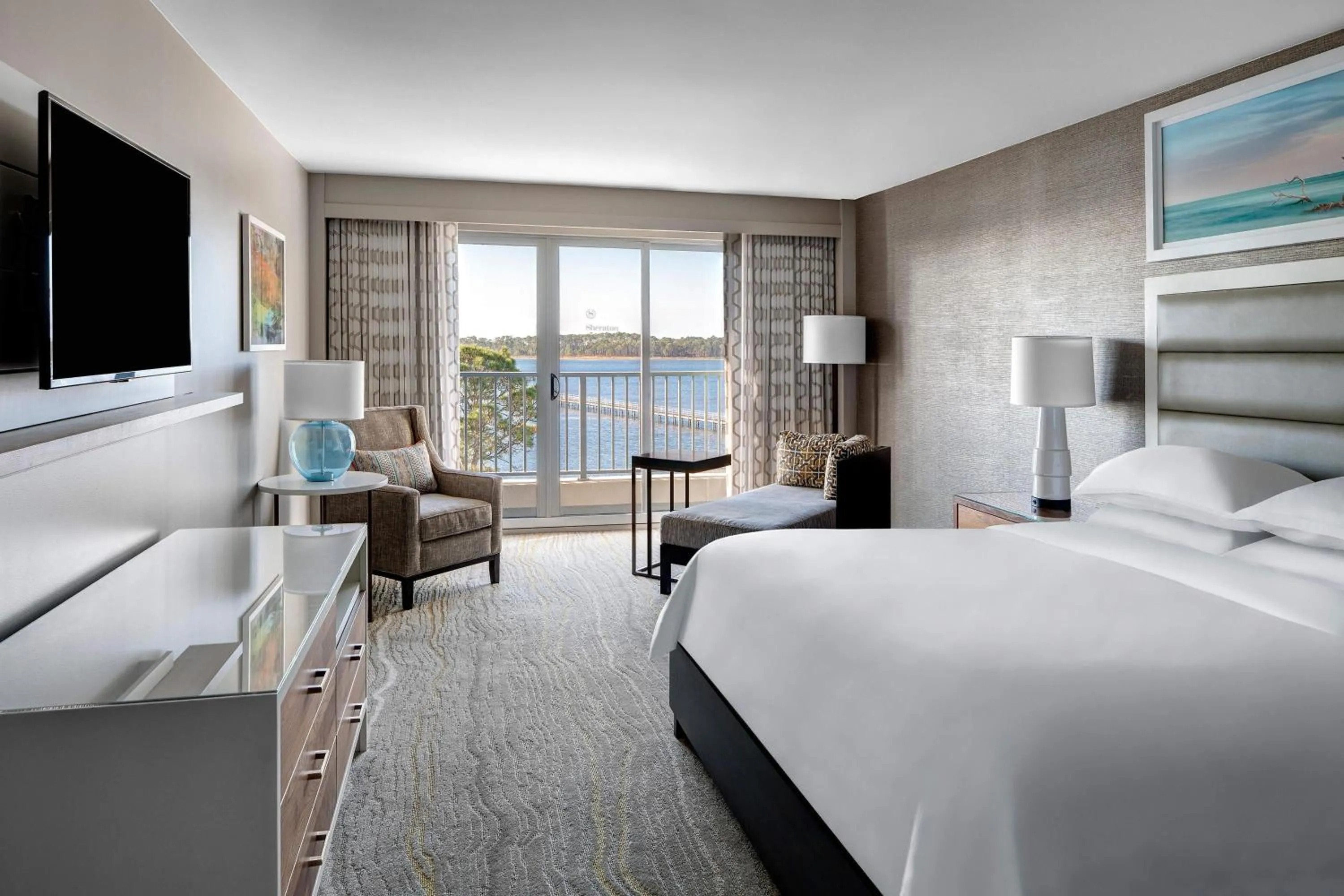 Bed in Hilton Vacation Club Bayside Resort Panama City Beach