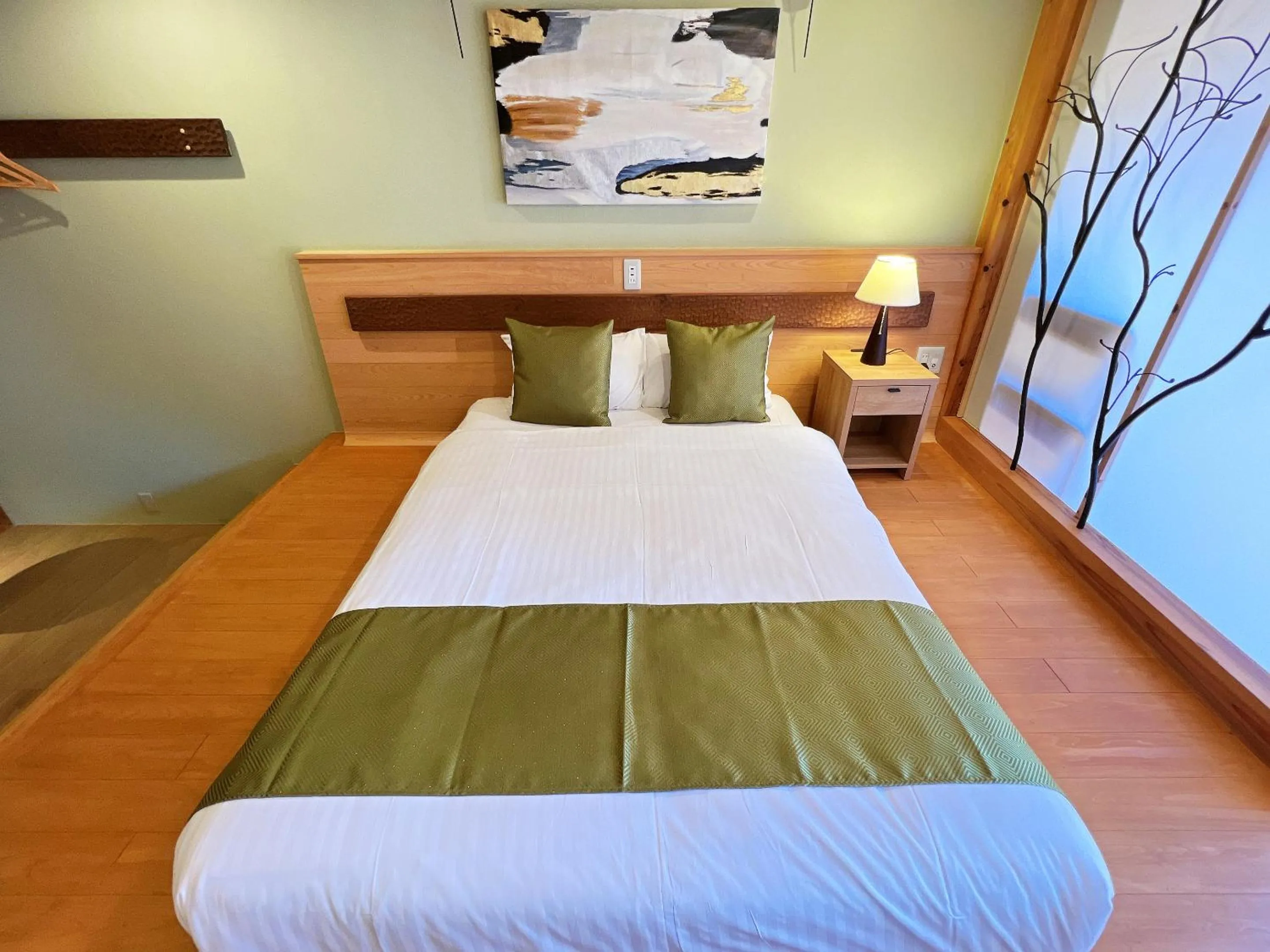 Bed in OWL RESORT ARIFUKU ONSEN