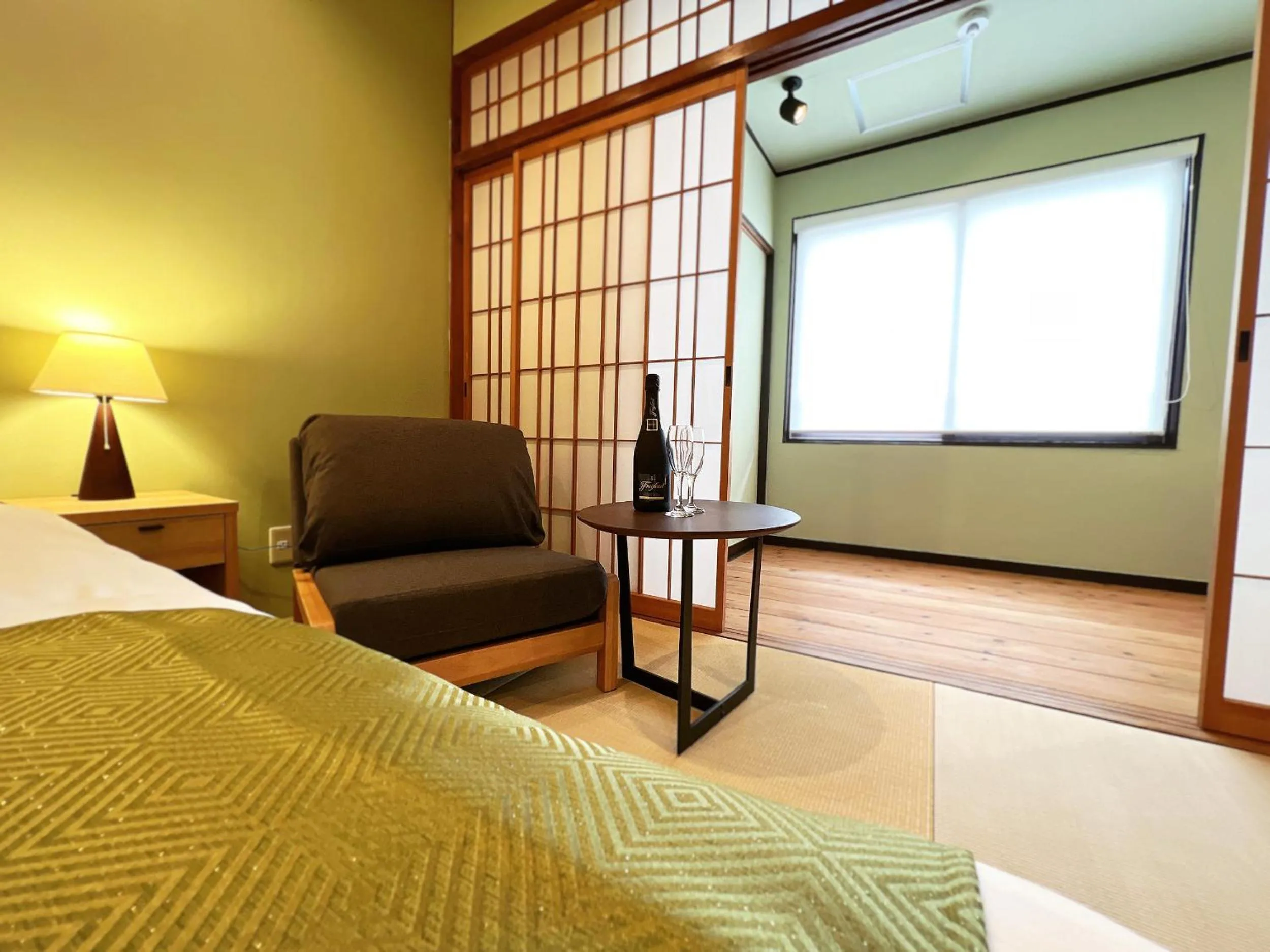 Bed in OWL RESORT ARIFUKU ONSEN
