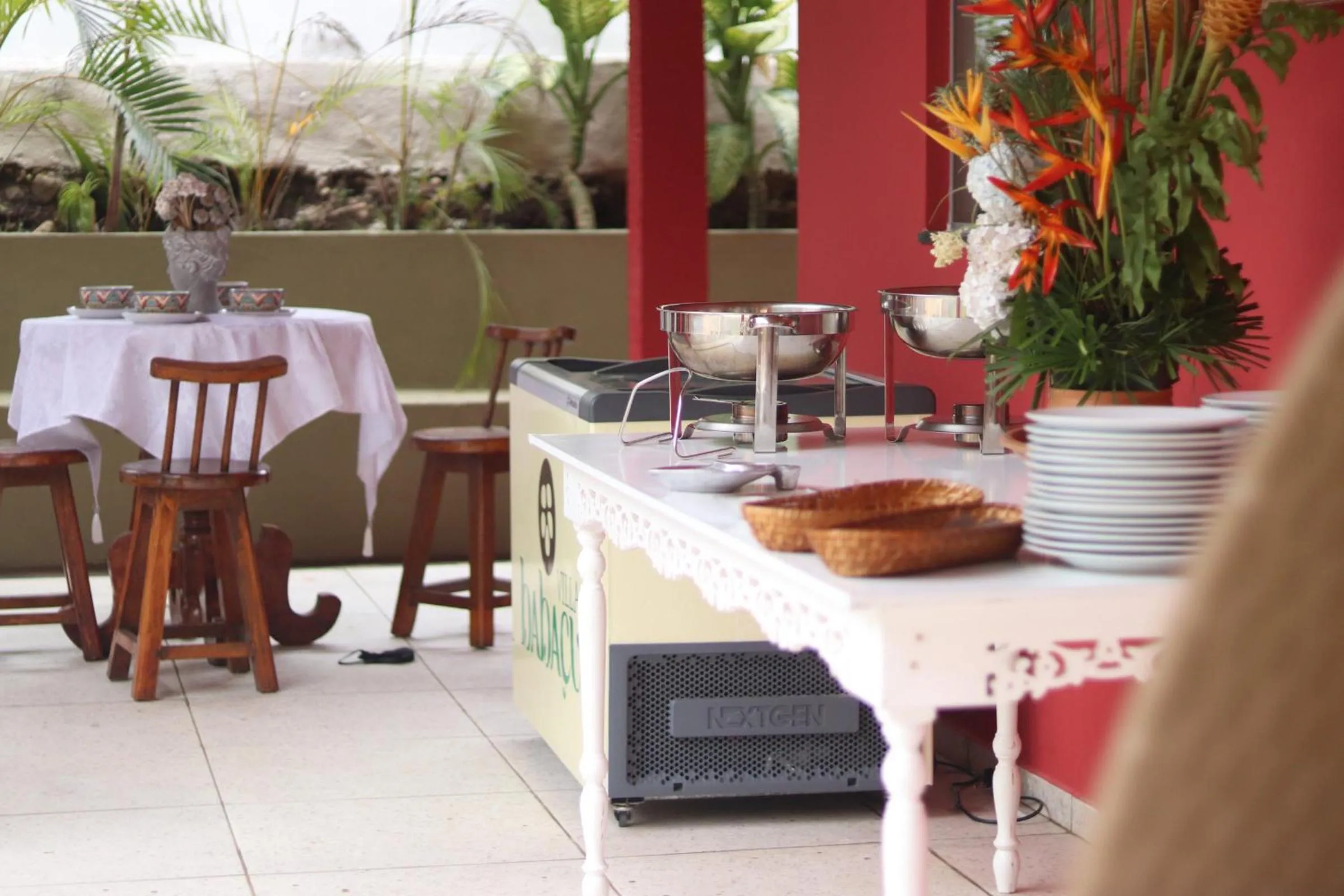 Seating area in Hotel Villa Babaçu