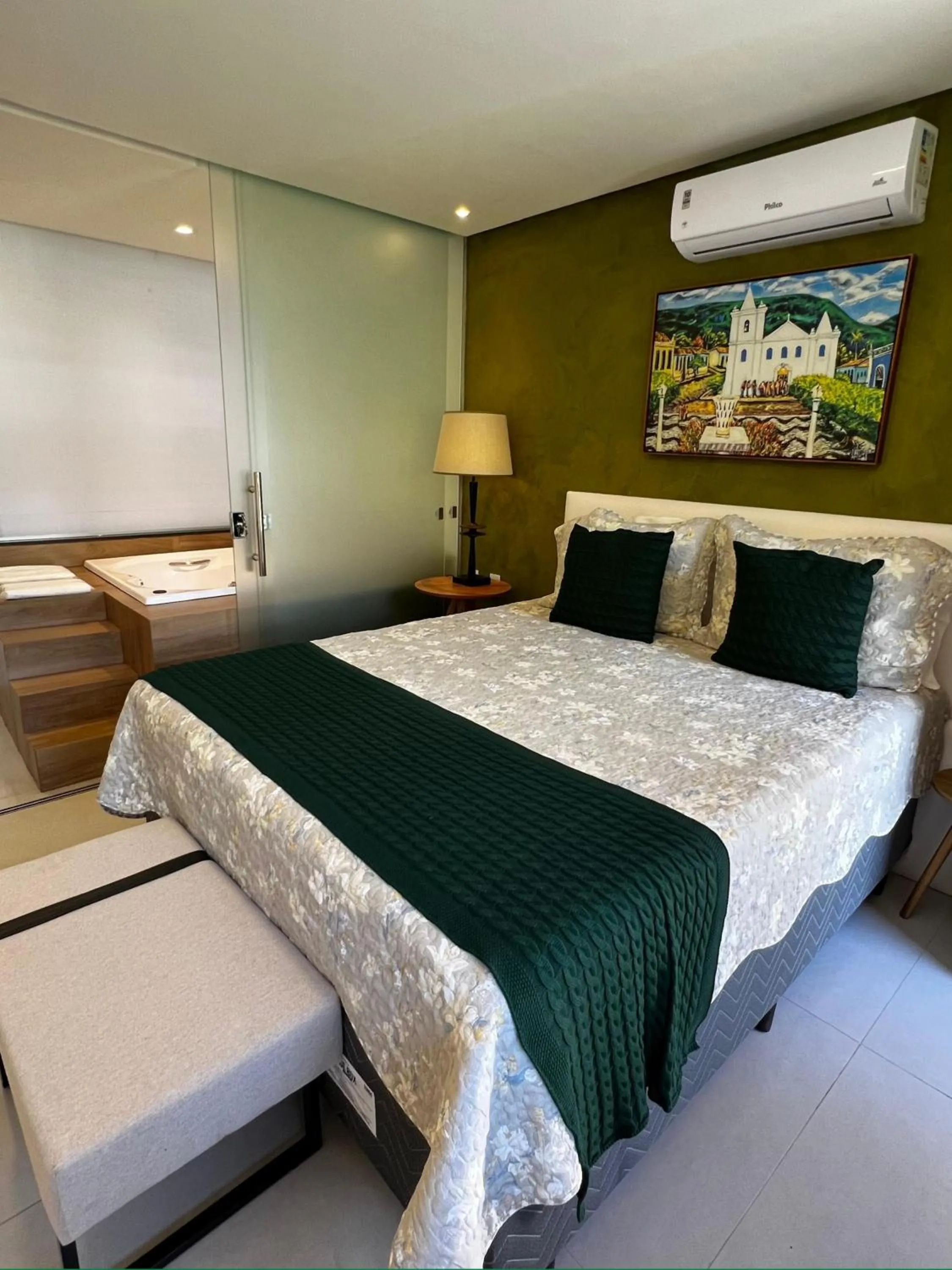 Bed in Hotel Villa Babaçu