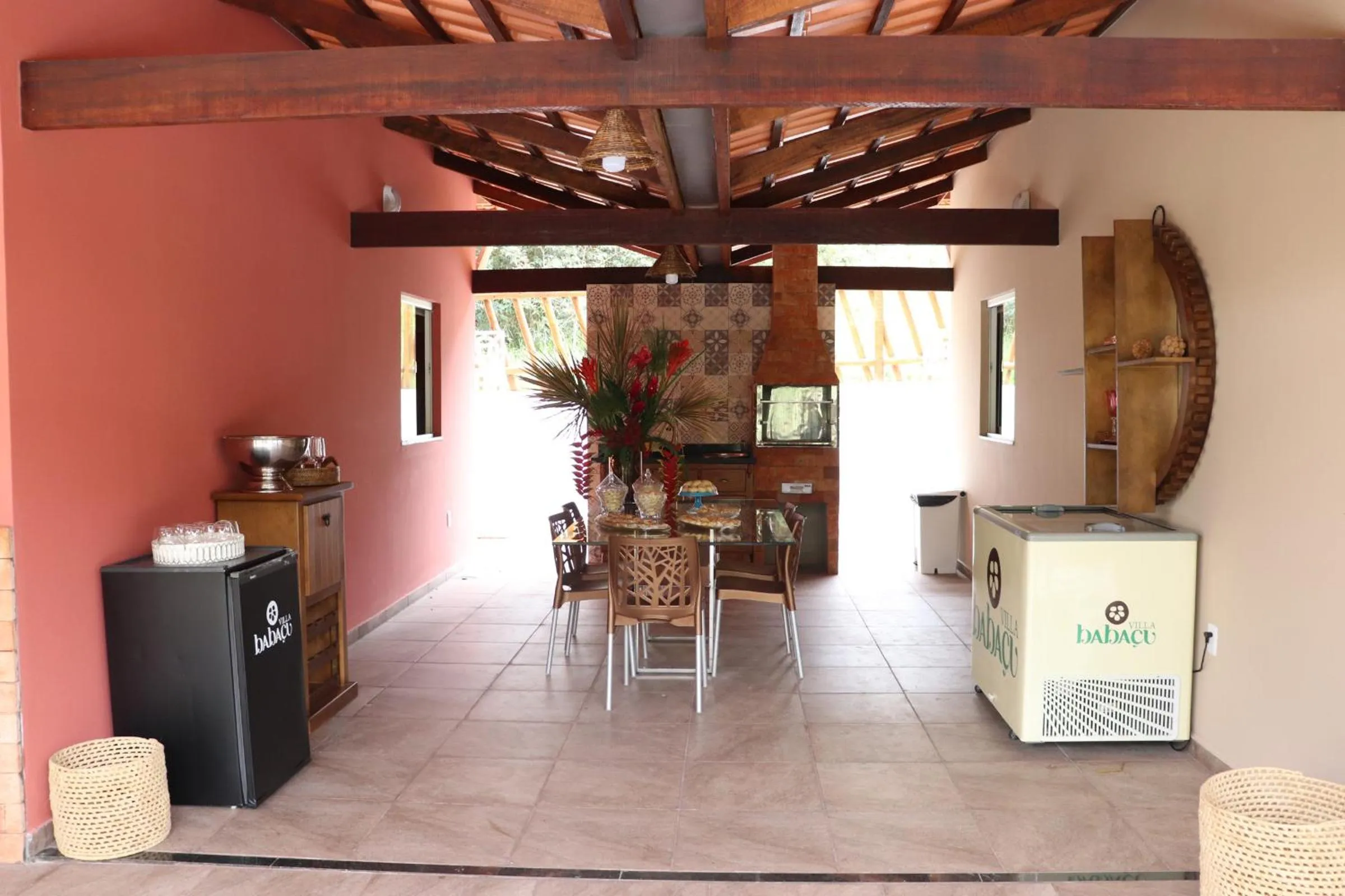 Seating area in Hotel Villa Babaçu