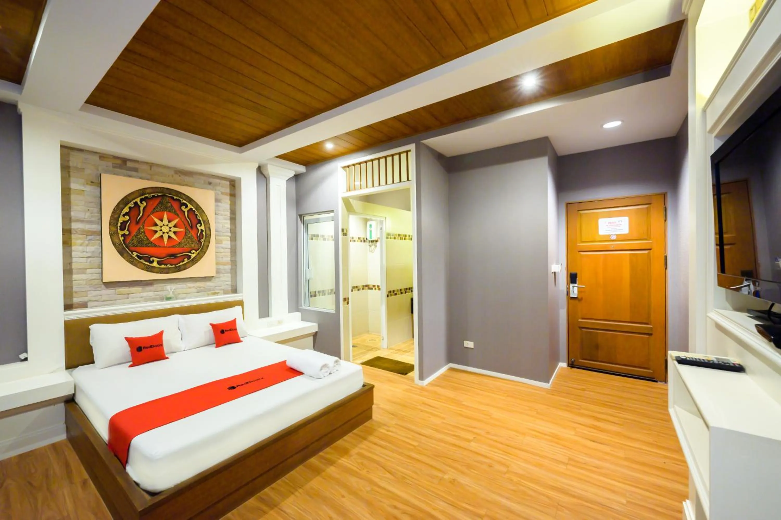 Bed in Ruen Rattana Resort