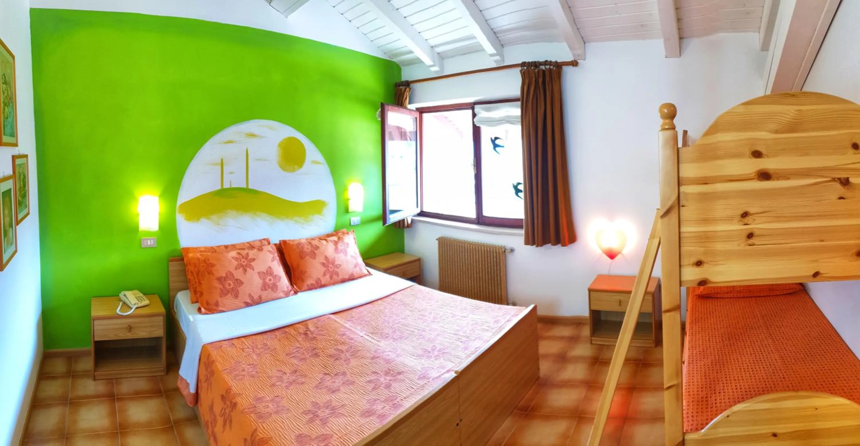 Bed in Family Hotel Primavera